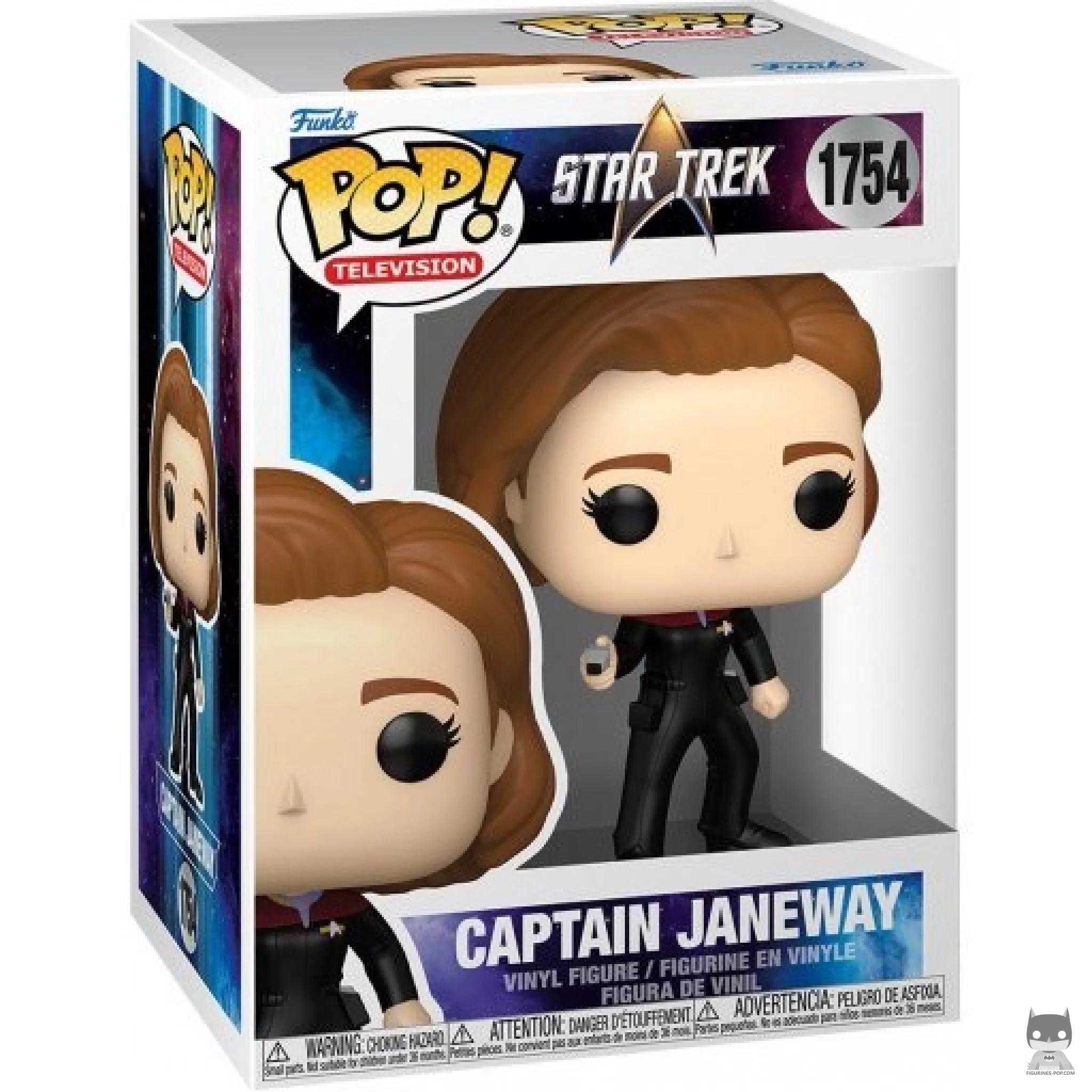 Captain Janeway Funko Pop! figure in its box