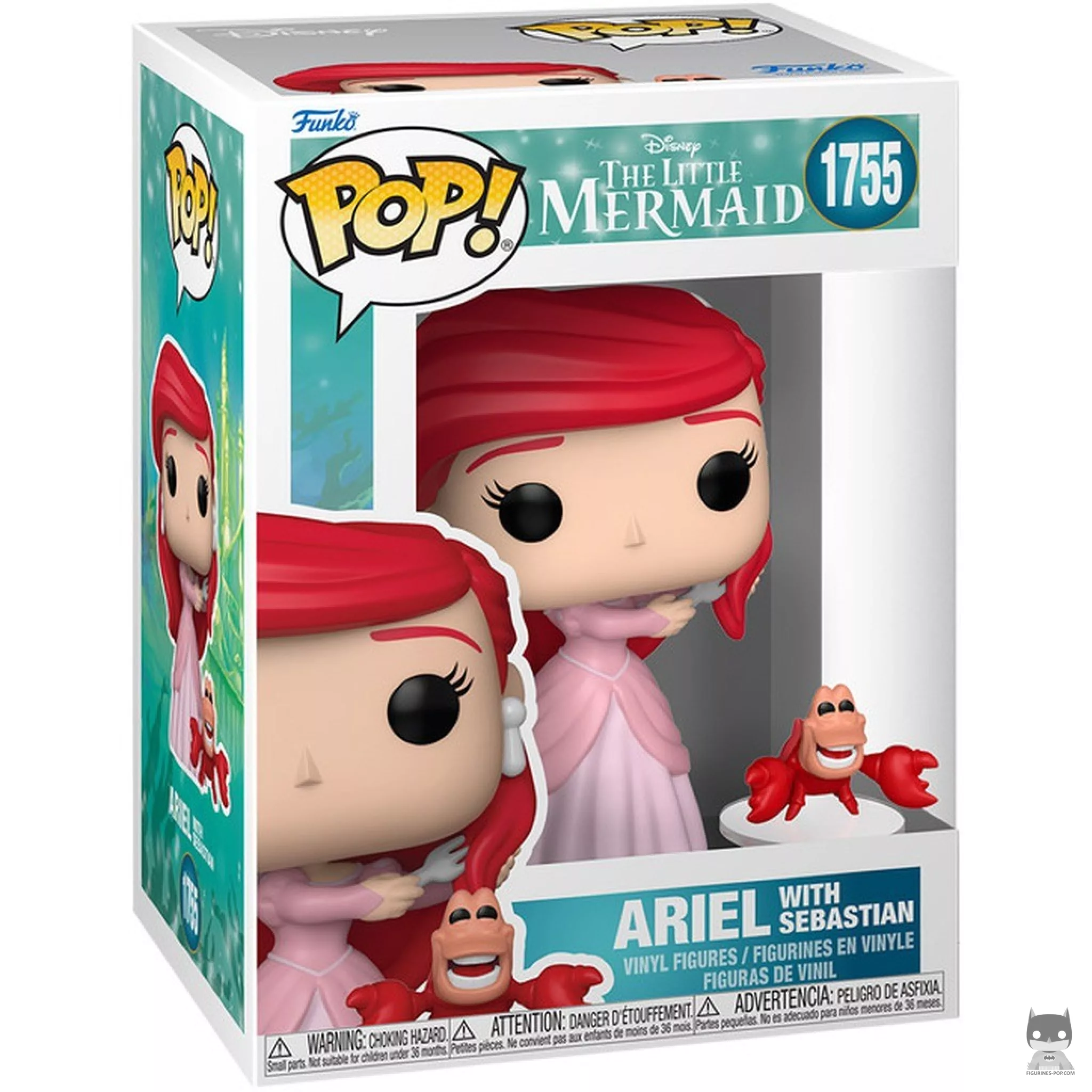 Ariel with Sebastian Funko Pop! figure in its box