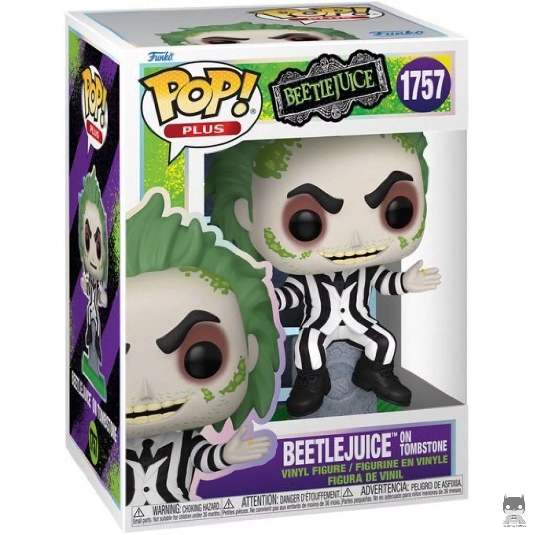 Beetlejuice on Tombstone Funko Pop! figure in its box