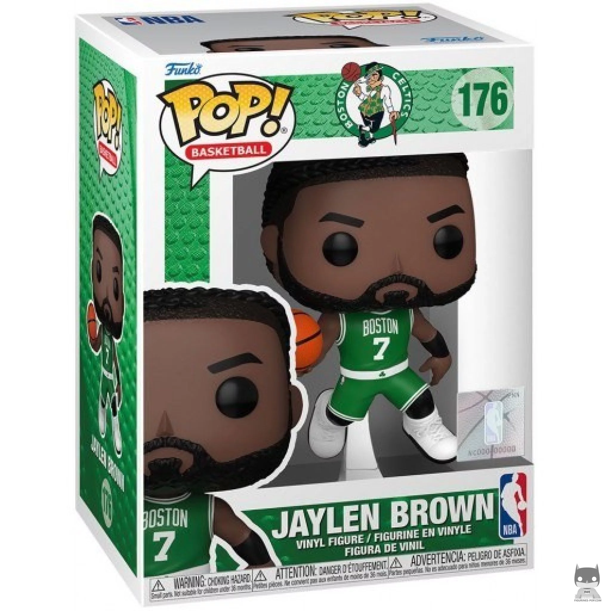 Jaylen Brown Funko Pop! figure in its box