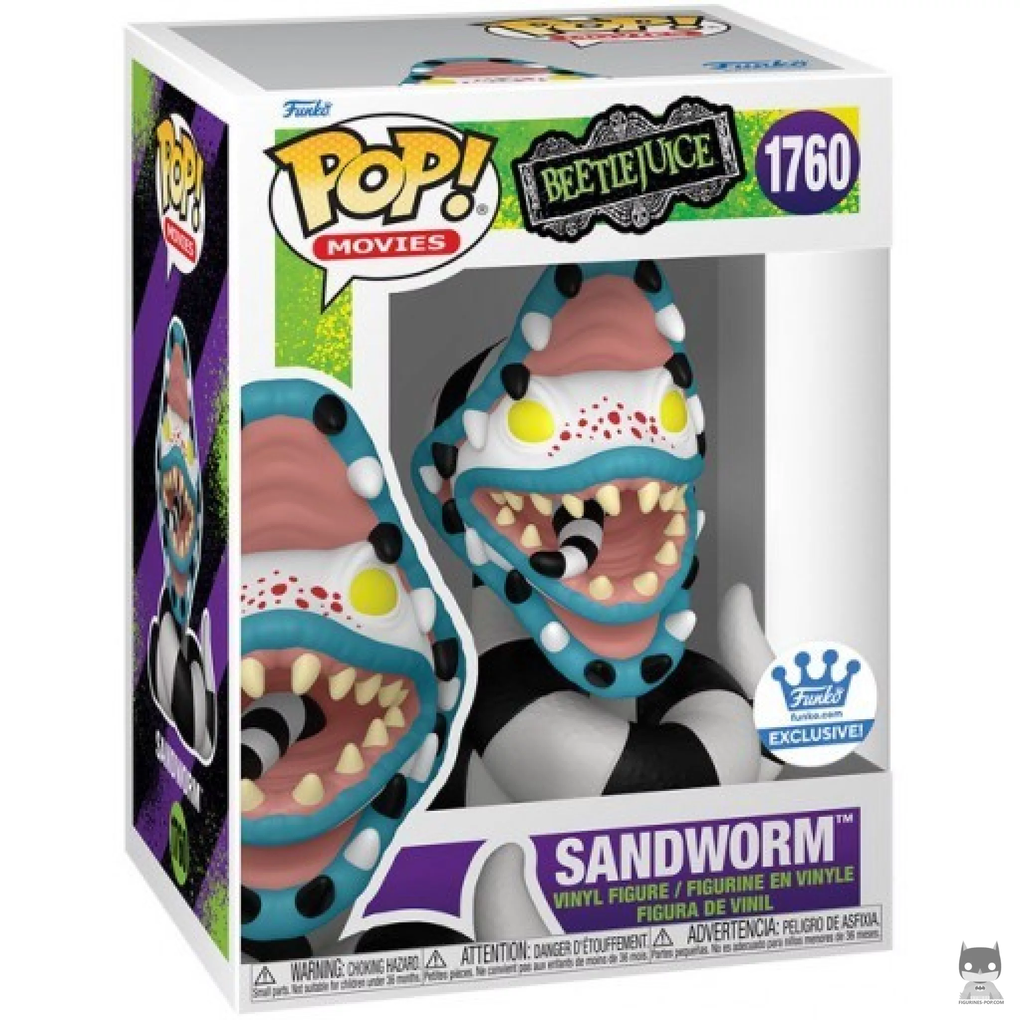 Sandworm Funko Pop! figure in its box