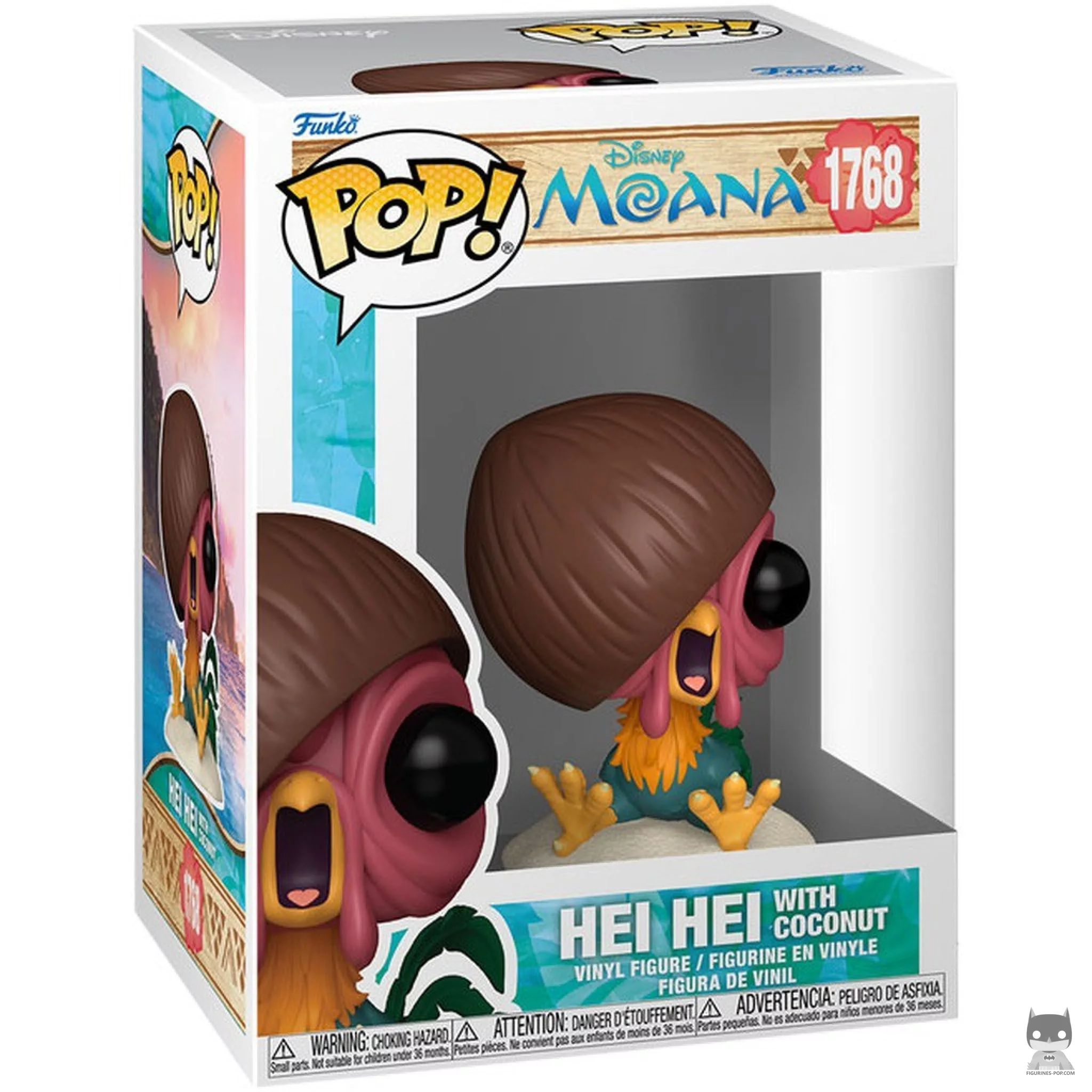 Hei Hei with Coconut Funko Pop! figure in its box
