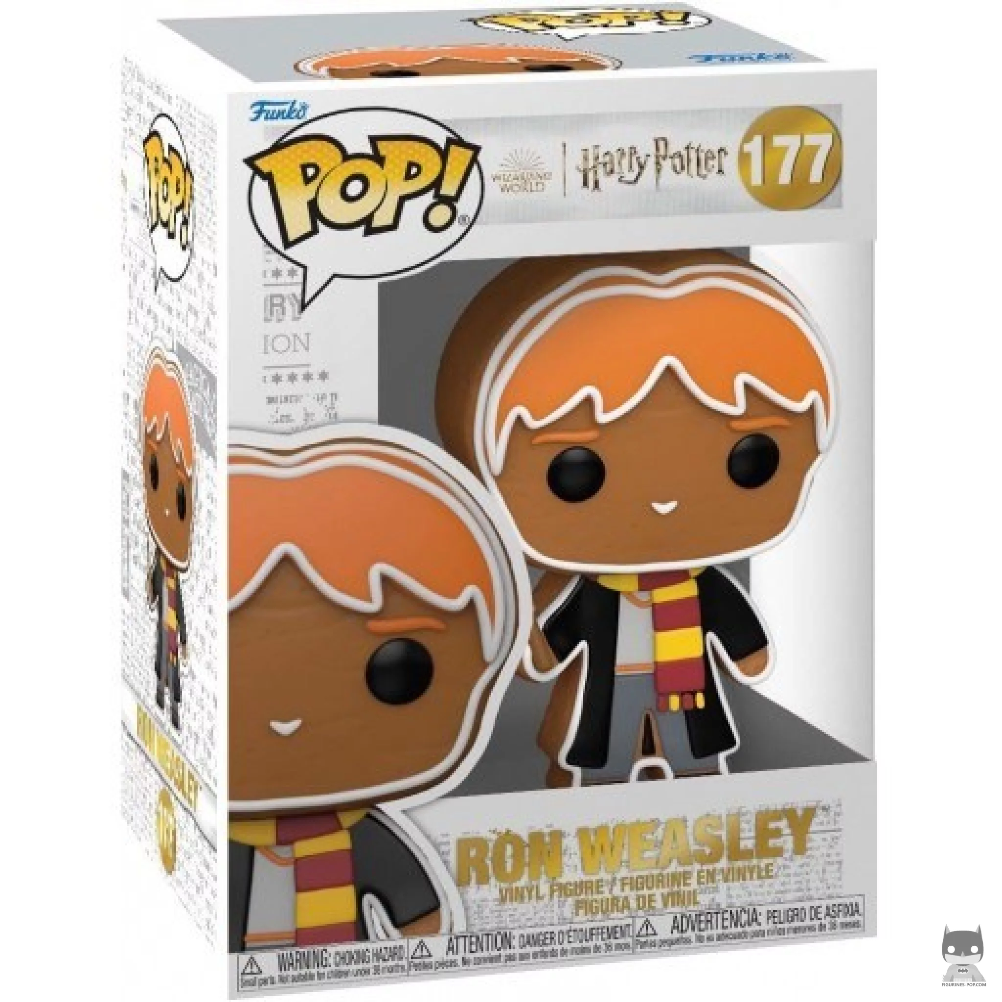 Gingerbread Ron Funko Pop! figure in its box
