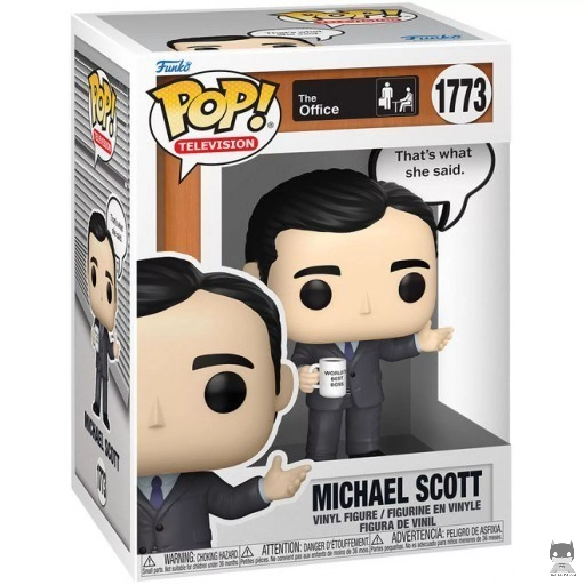 Michael Scott (That's what she said.) Funko Pop! figure in its box