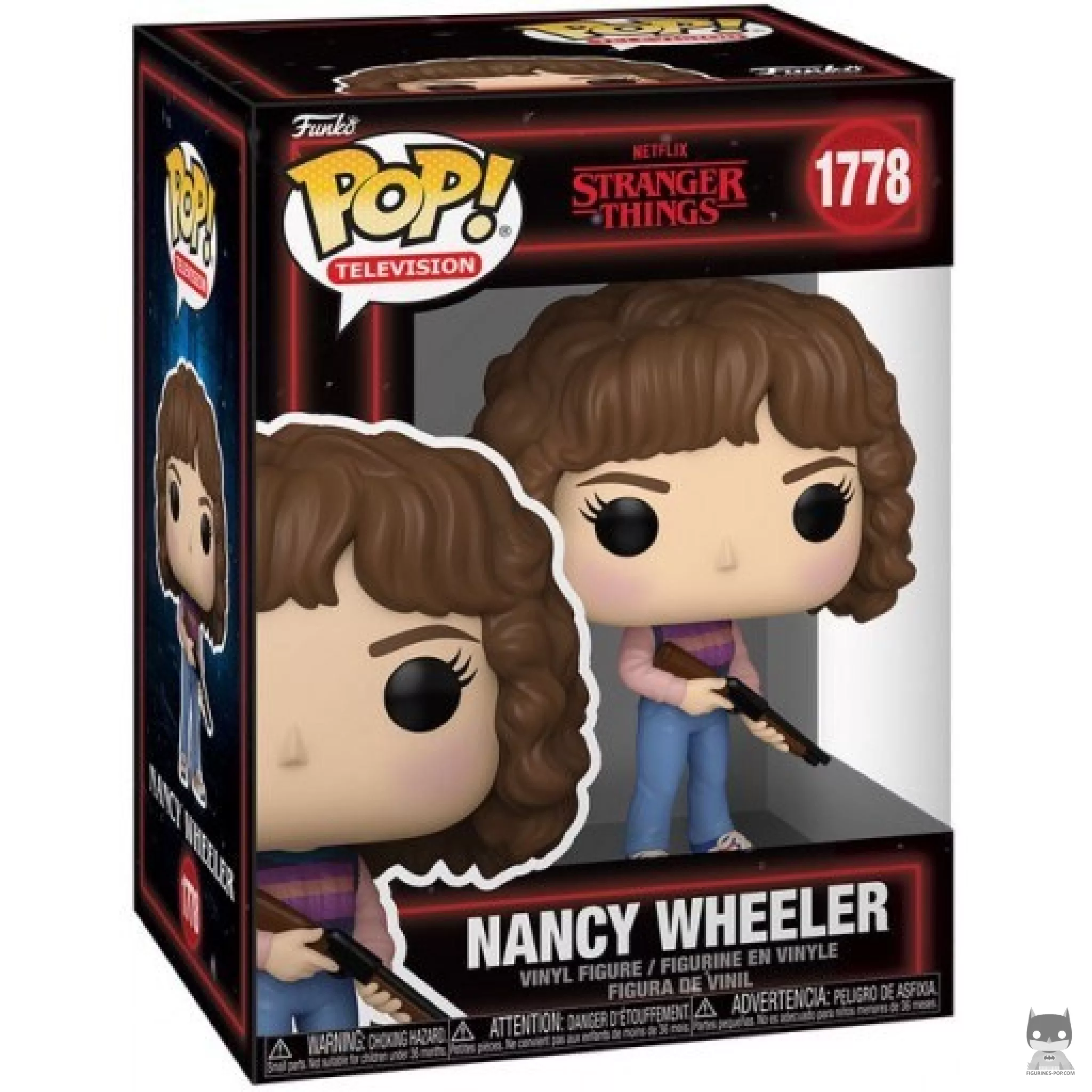 Nancy Wheeler Funko Pop! figure in its box