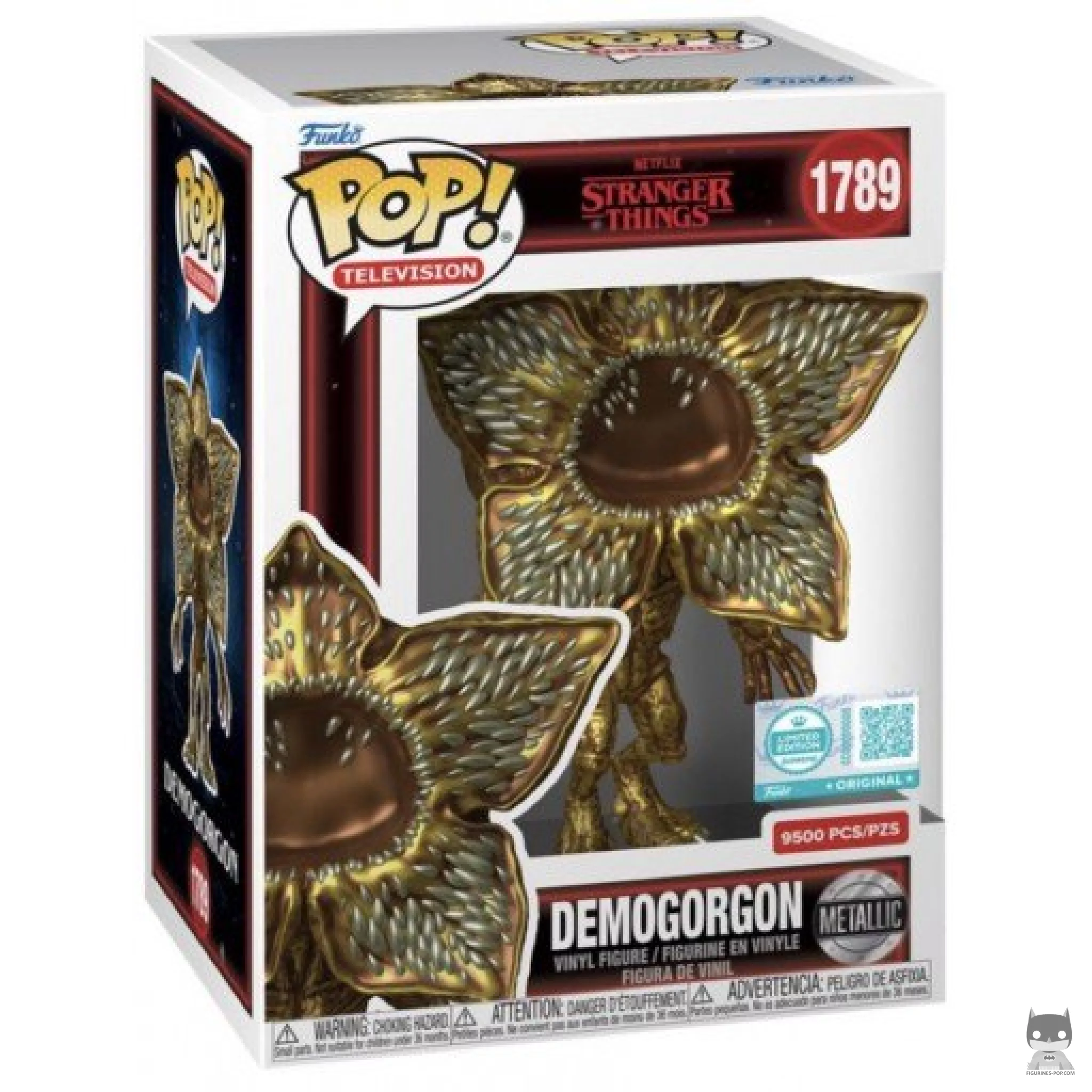 Demogorgon (Metallic & Gold) Funko Pop! figure in its box