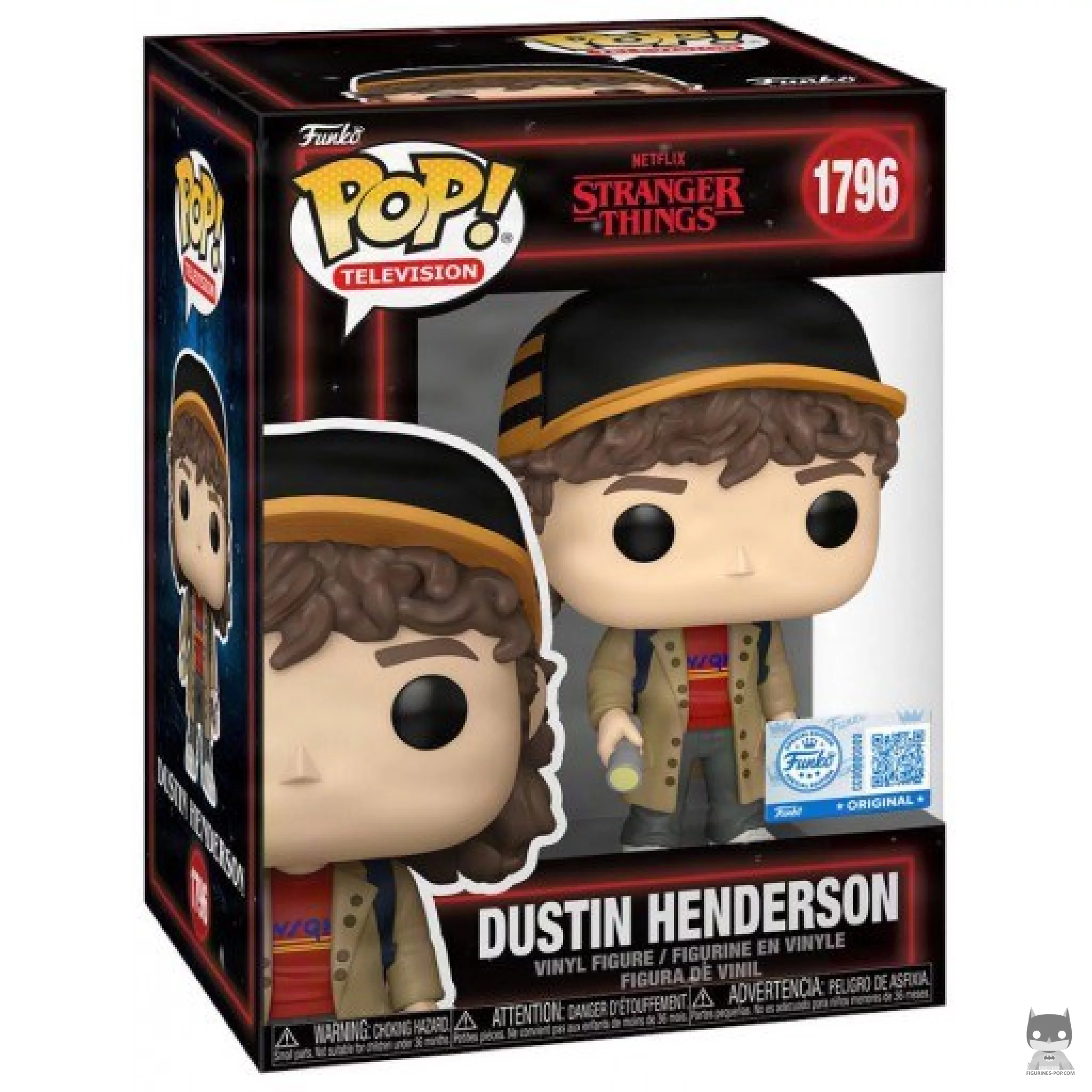 Dustin Henderson Funko Pop! figure in its box