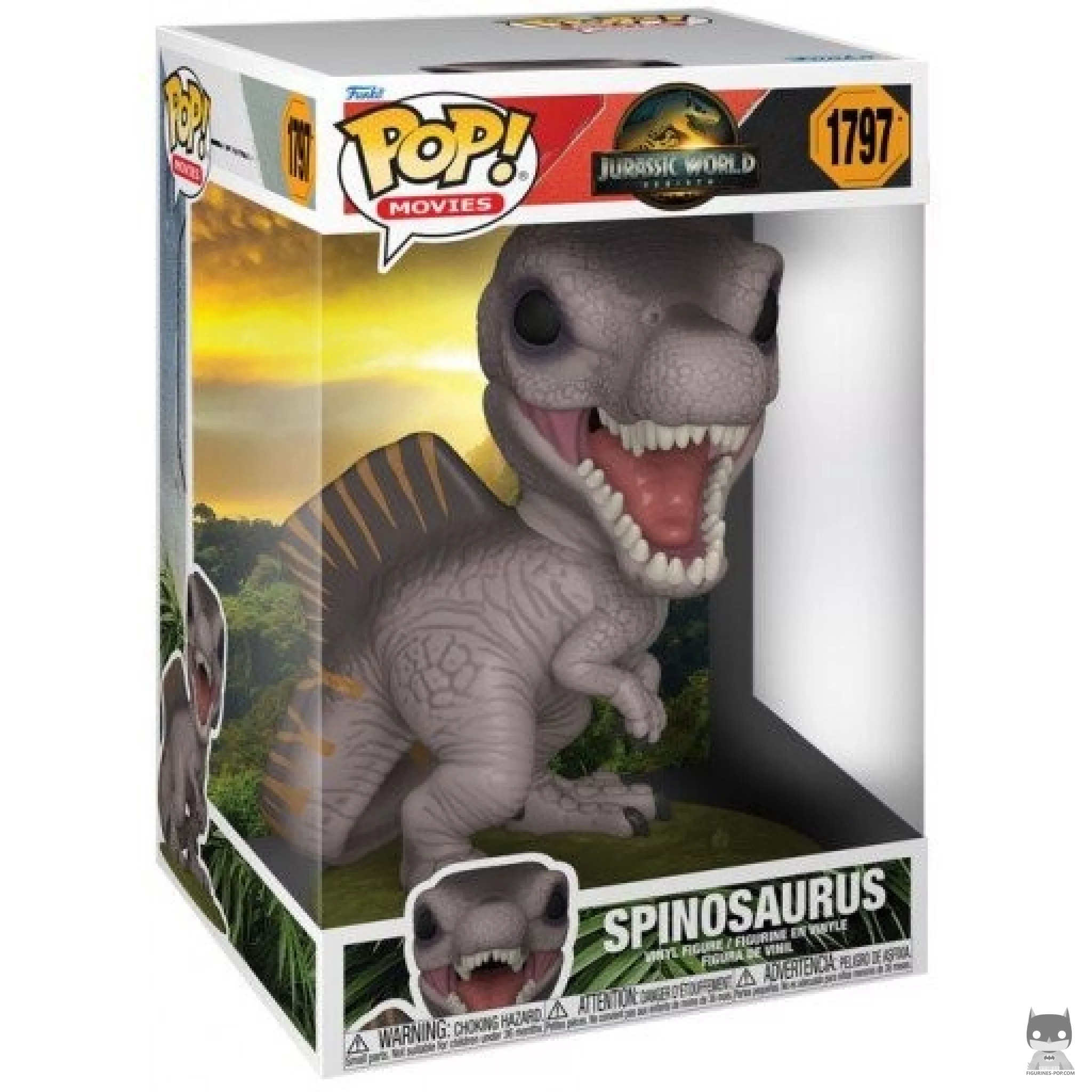Spinosaurus (SuperSized) Funko Pop! figure in its box