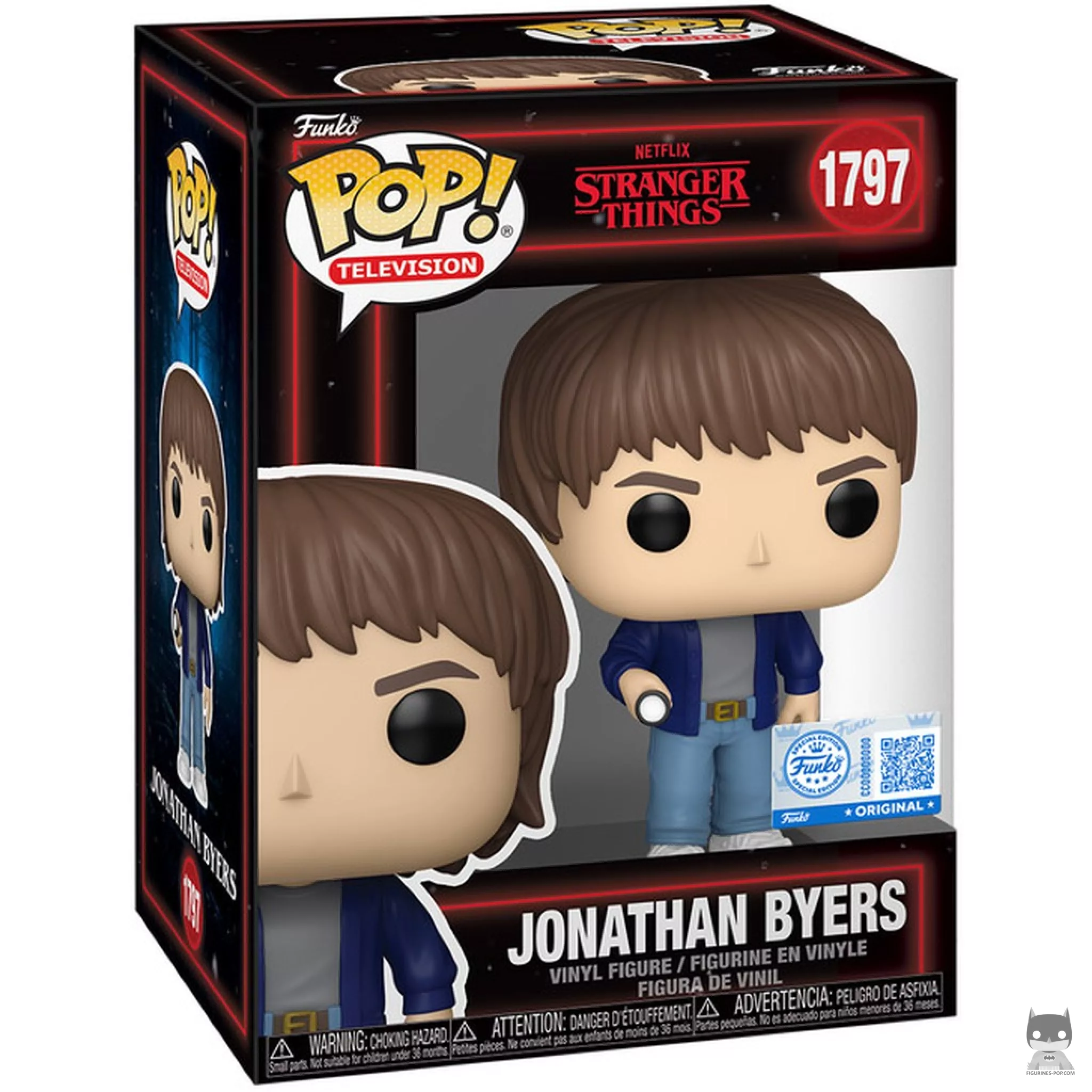 Jonathan Byers Funko Pop! figure in its box
