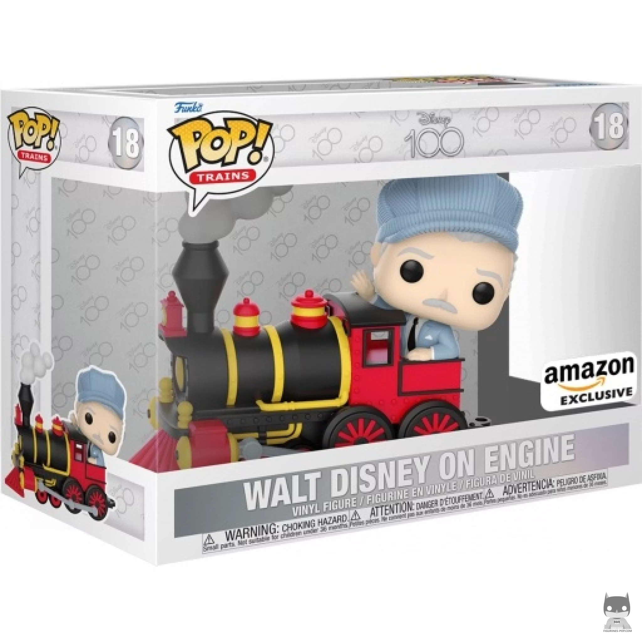 Walt Disney on Engine Funko Pop! figure in its box
