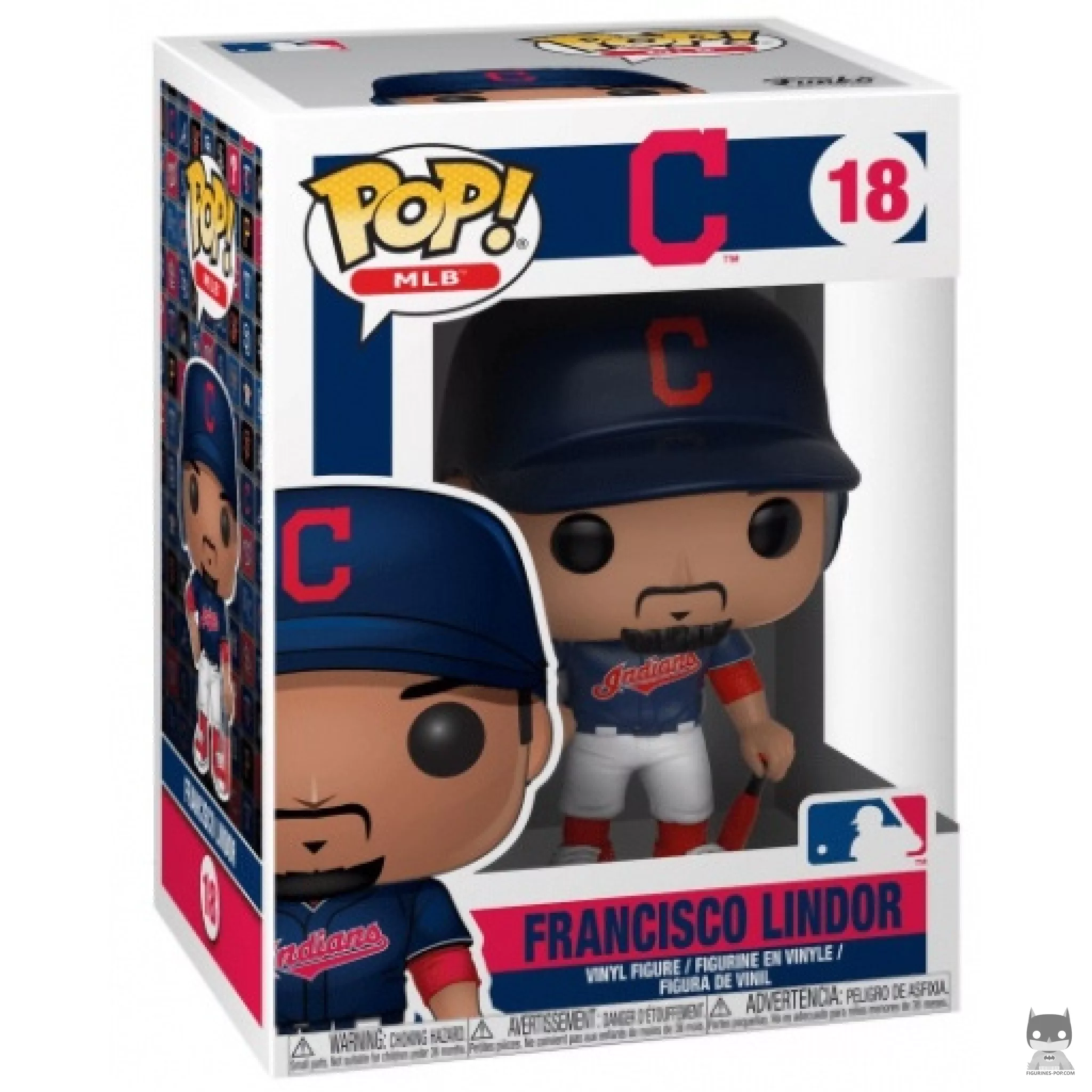 Francisco Lindor Funko Pop! figure in its box