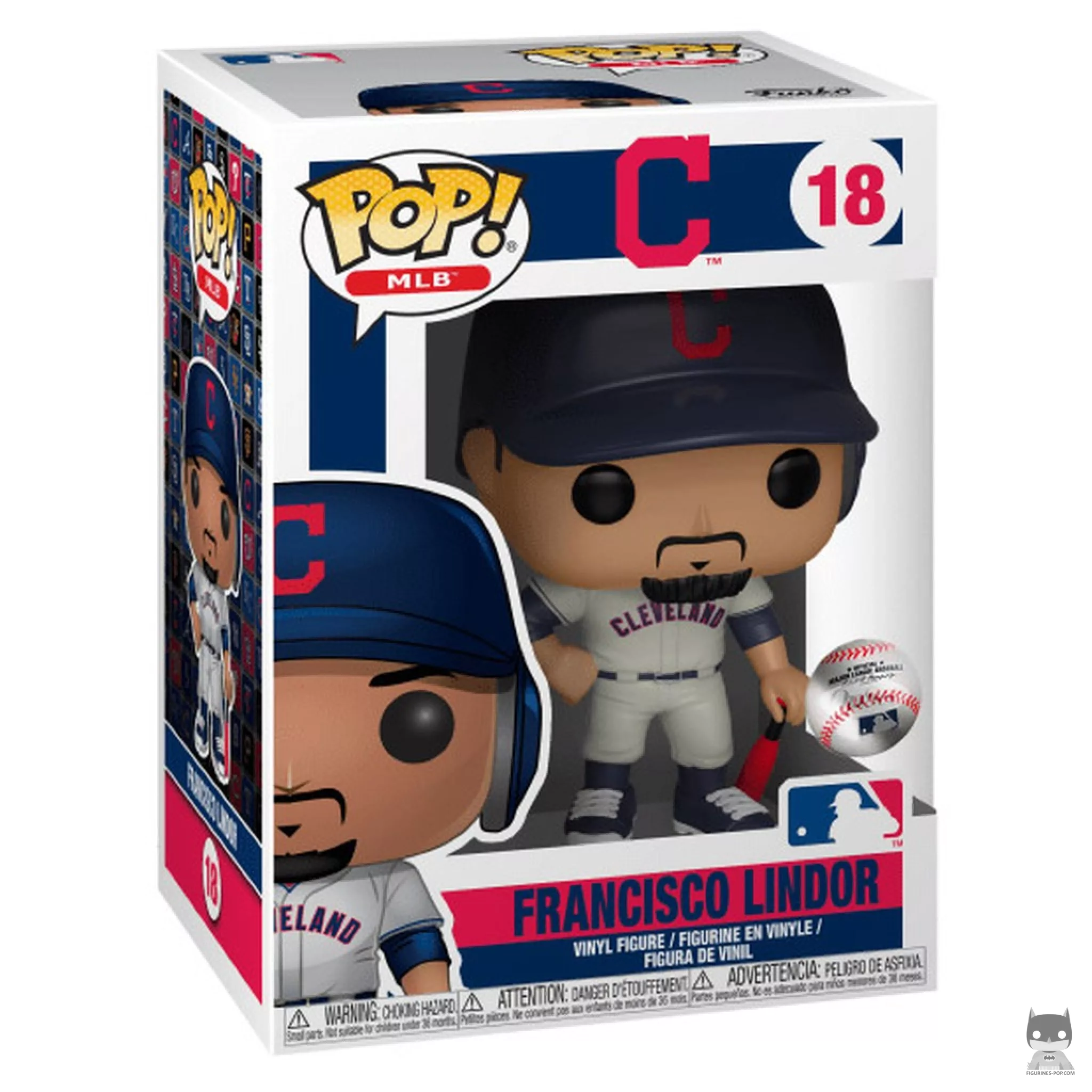 Francisco Lindor Funko Pop! figure in its box