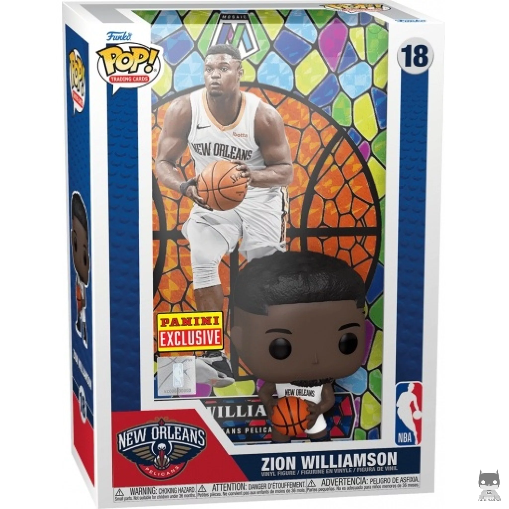 Zion Williamson (Mosaic) Funko Pop! figure in its box