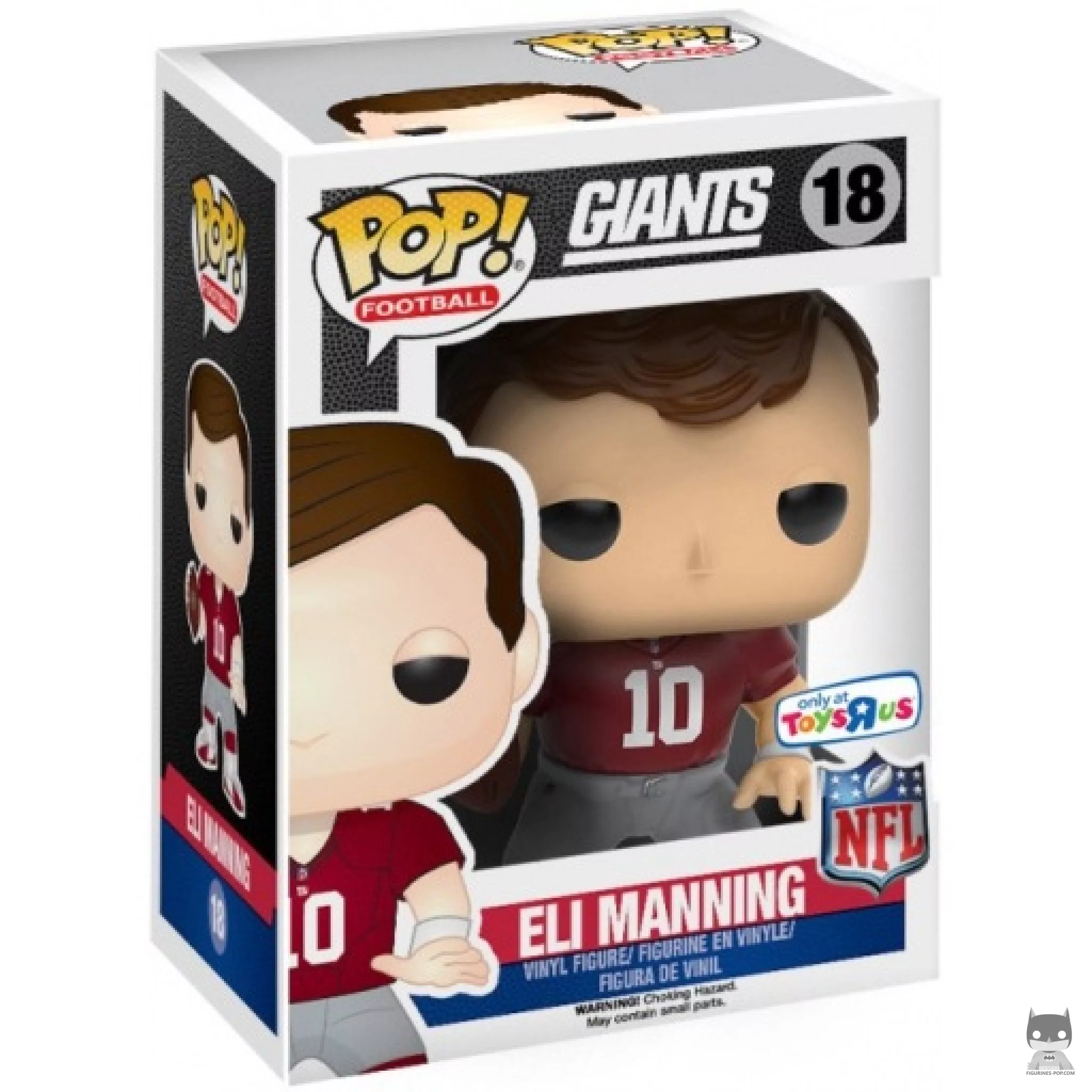 Eli Manning (Throwback Jersey) Funko Pop! figure in its box