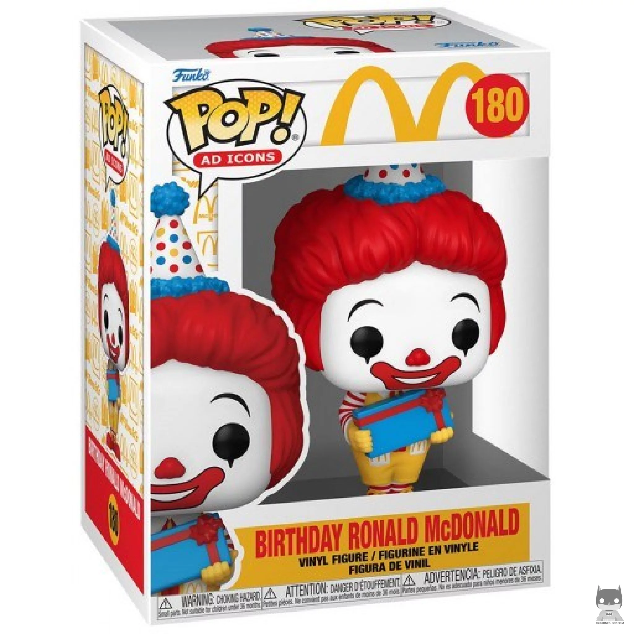 Birthday Ronald McDonald Funko Pop! figure in its box