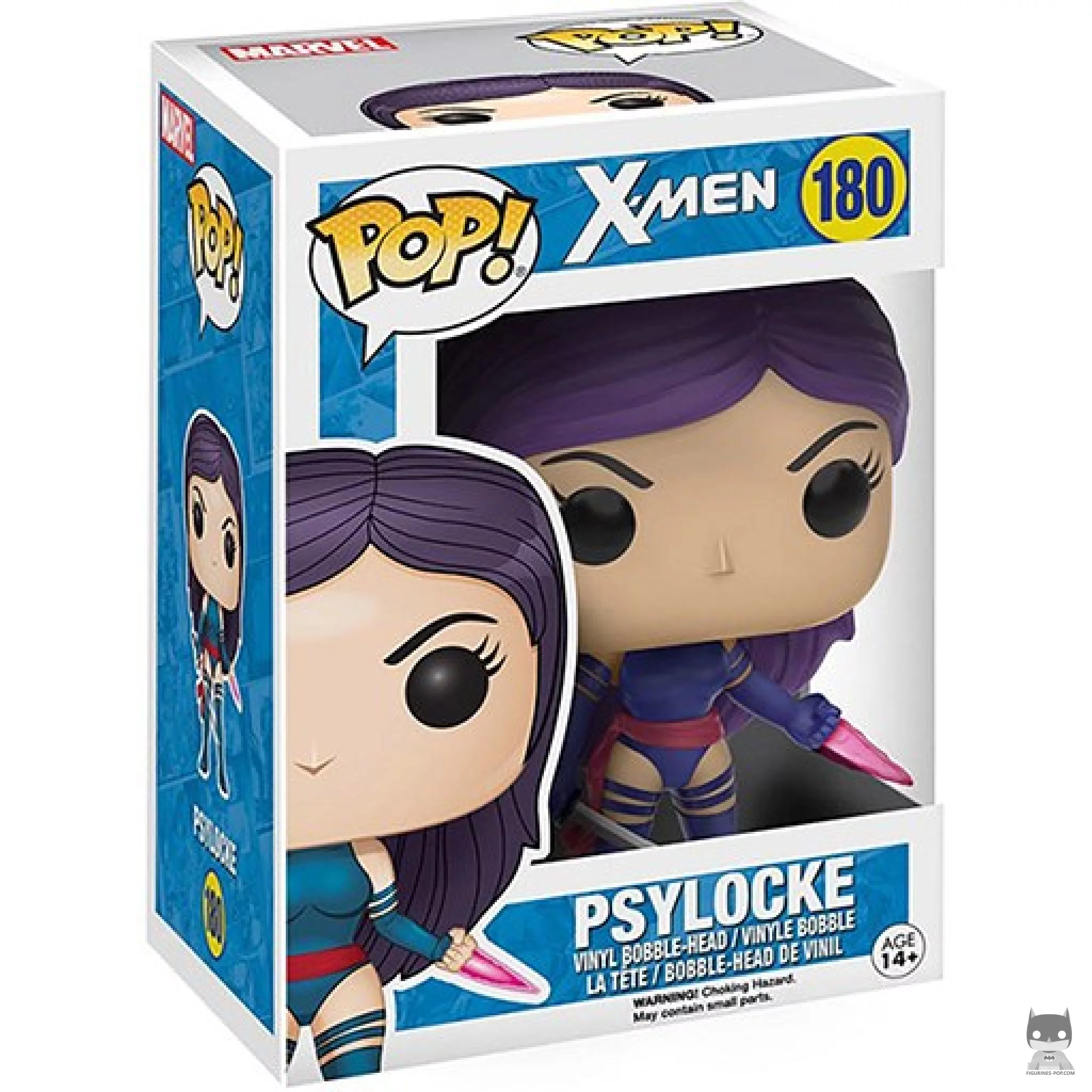 Psylocke Funko Pop! figure in its box