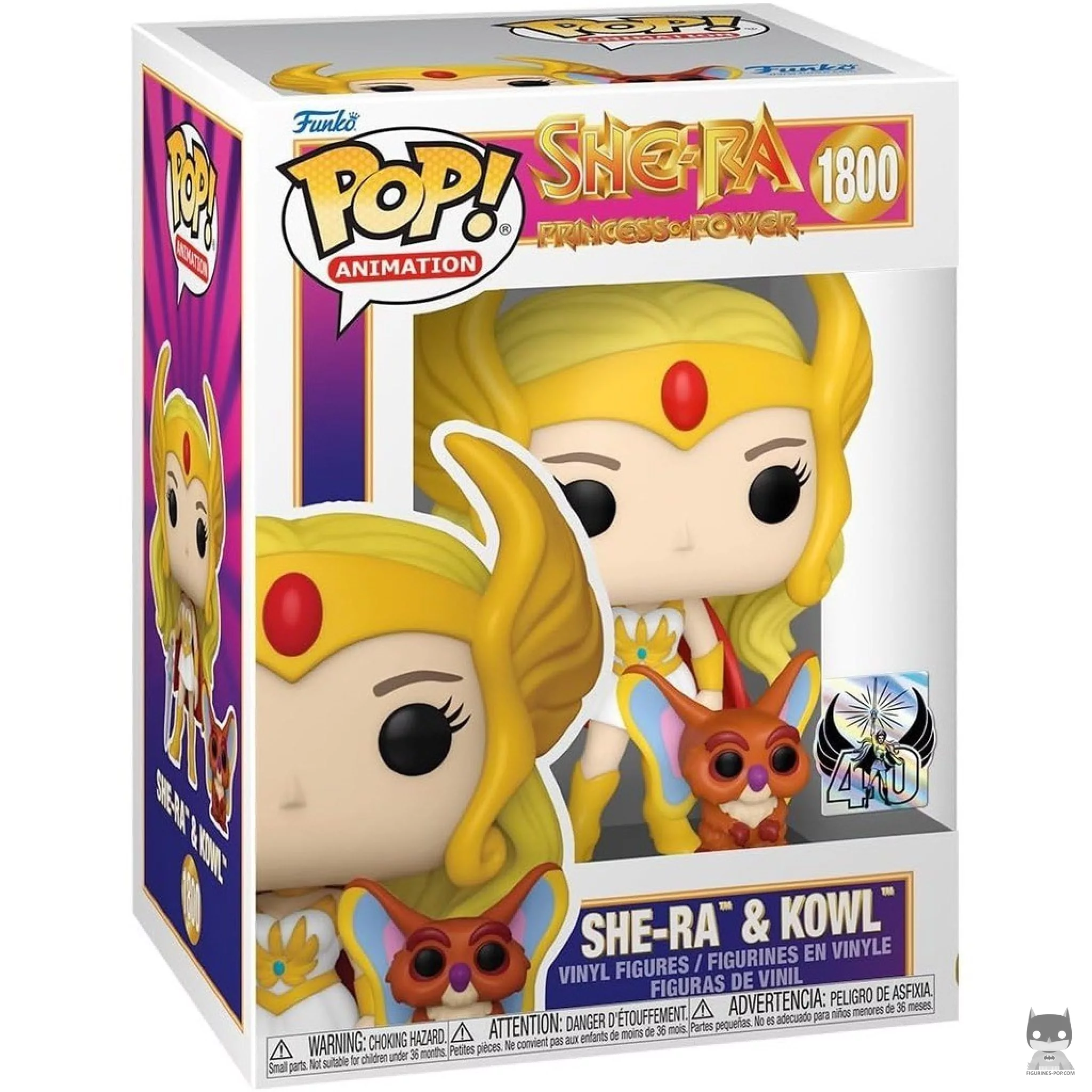 She-Ra & Kowl (40th Anniversary) Funko Pop! figure in its box