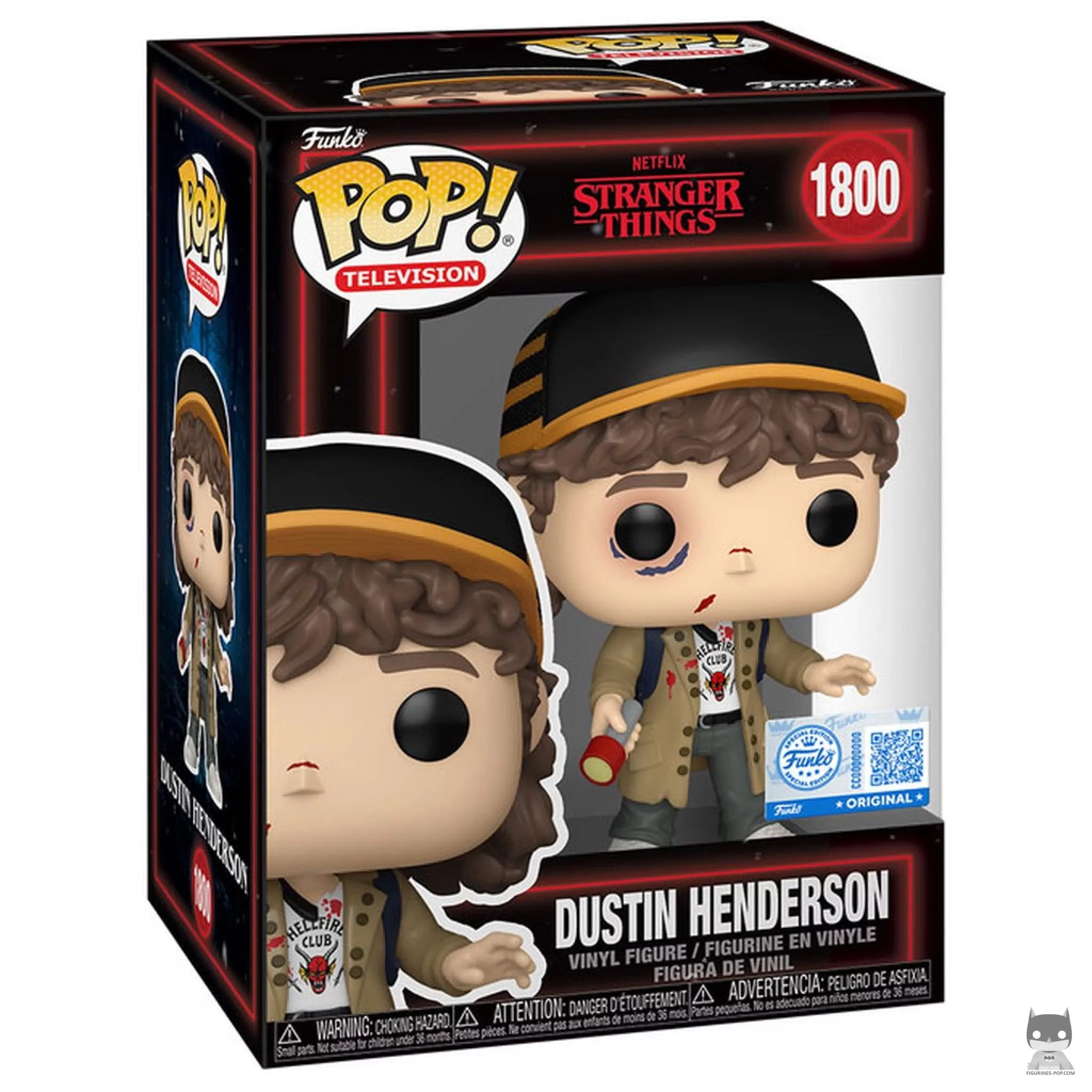 Dustin Henderson Funko Pop! figure in its box