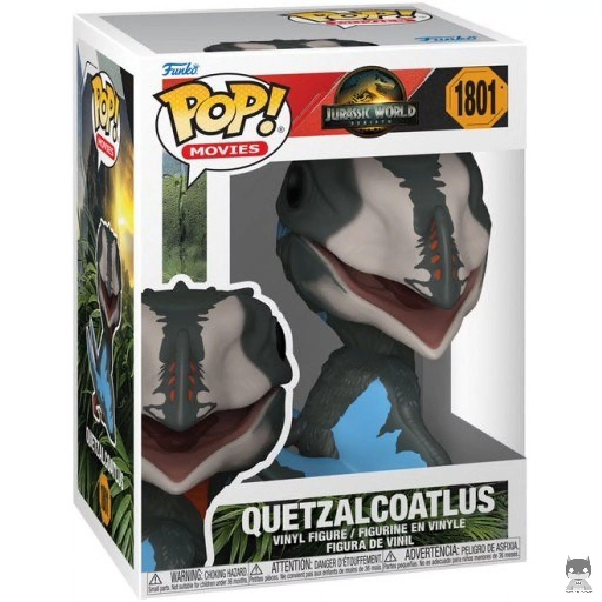 Quetzalcoatlus Funko Pop! figure in its box