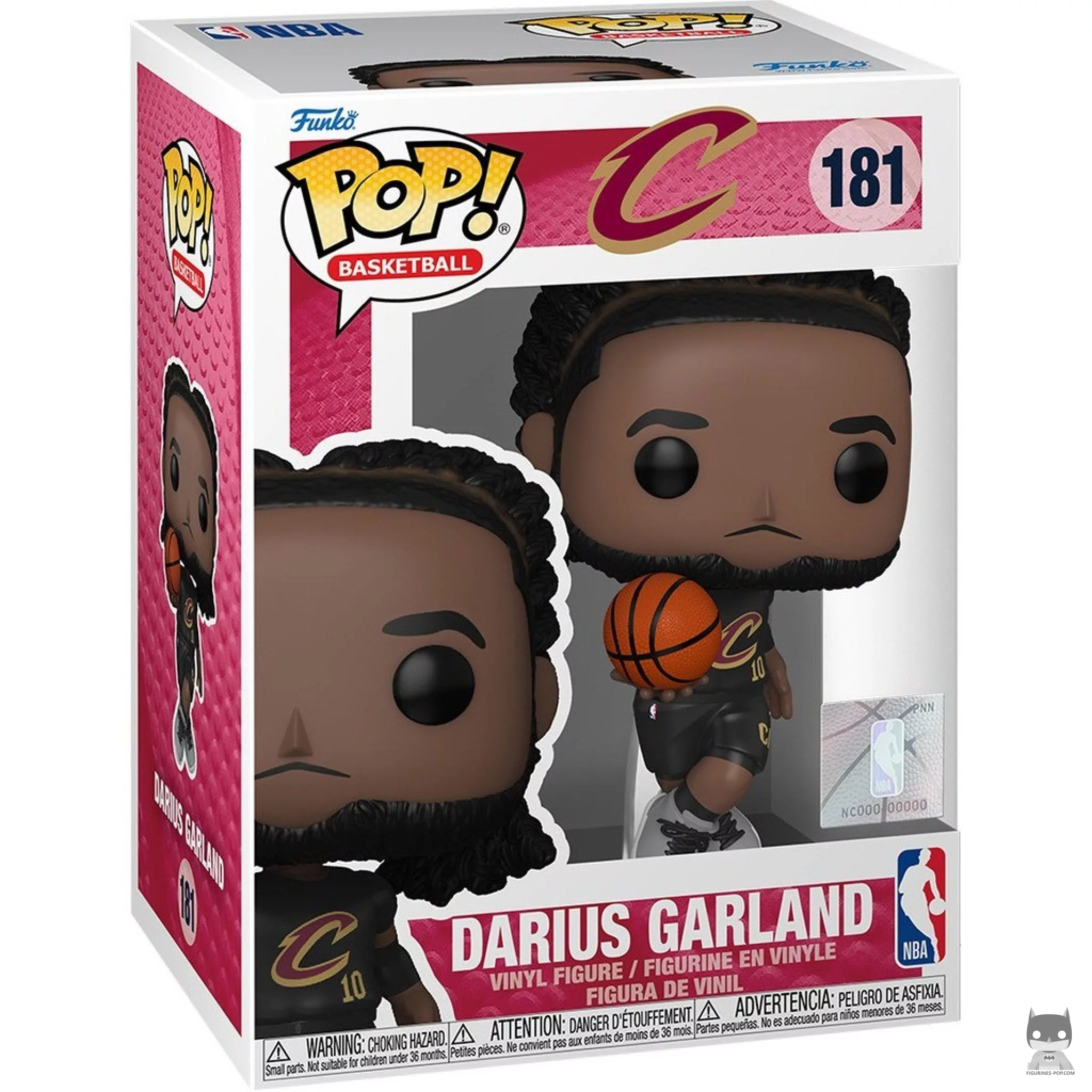 Darius Garland Funko Pop! figure in its box
