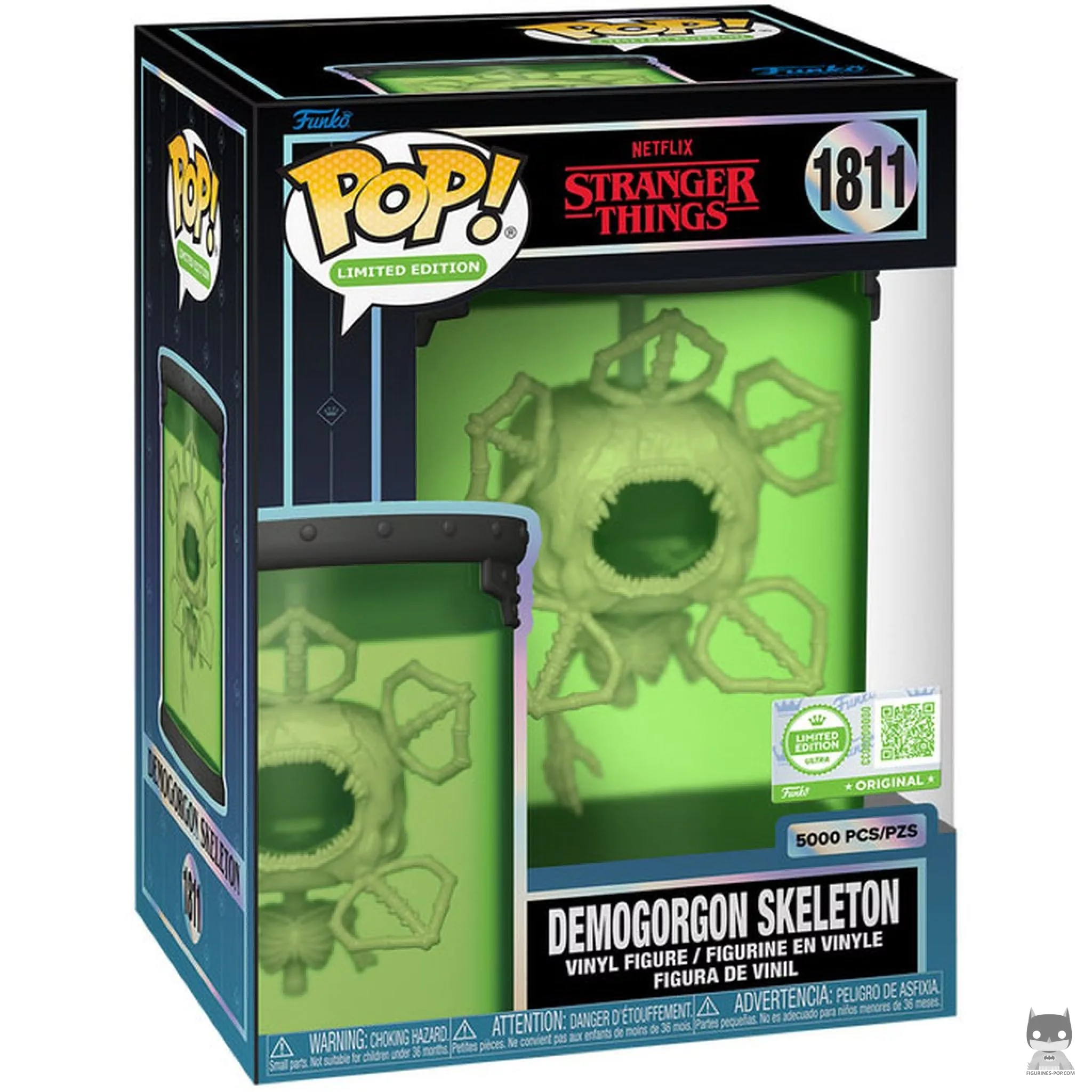 Demogorgon Skeleton Funko Pop! figure in its box