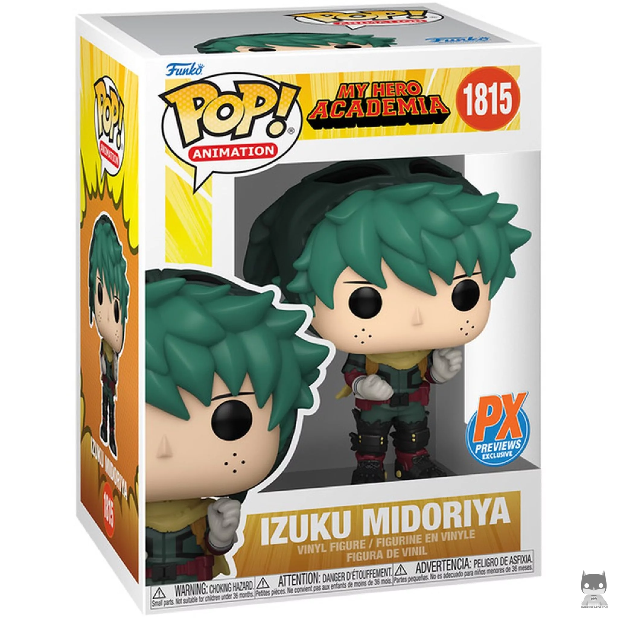 Izuku Midoriya (Hooded) Funko Pop! figure in its box