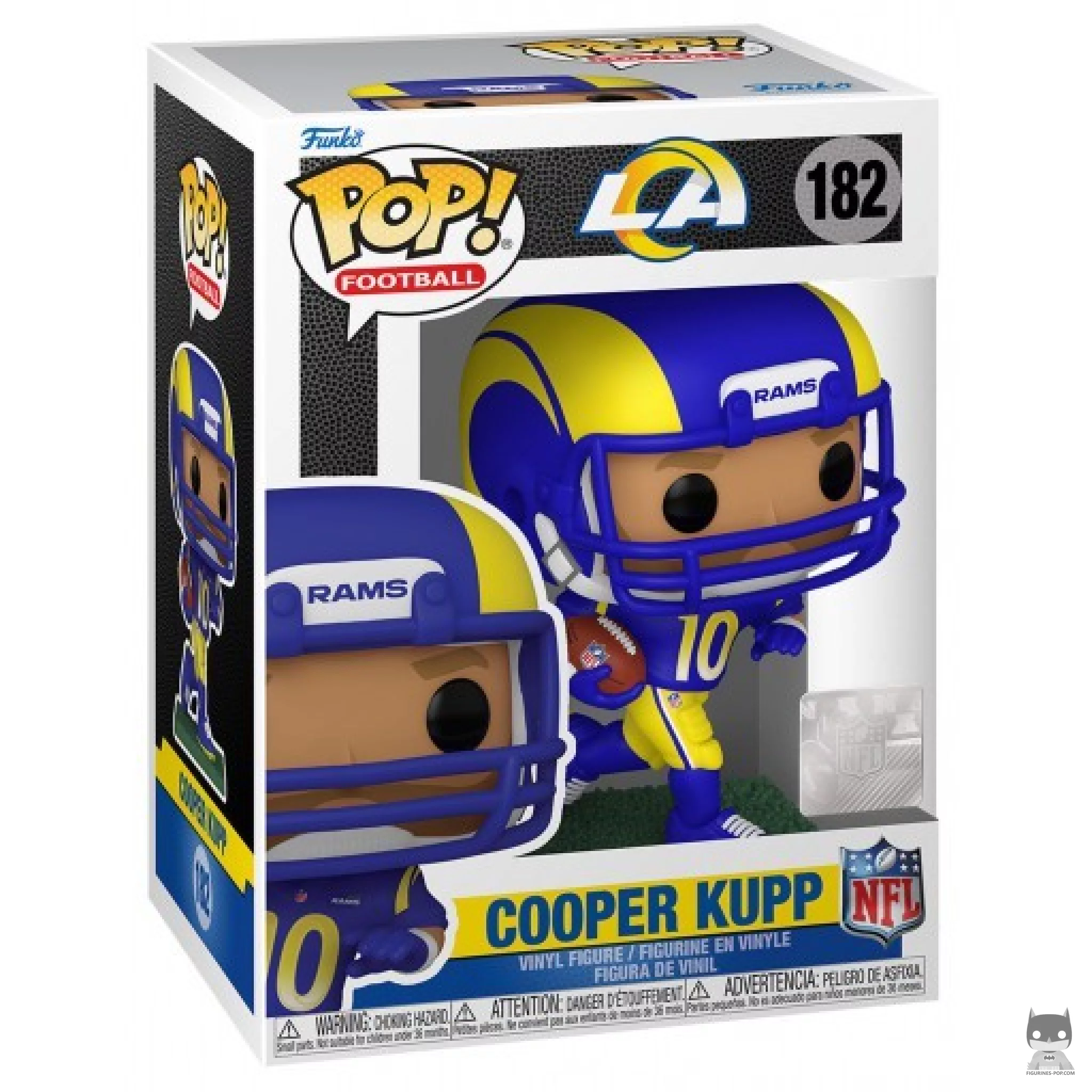Cooper Kupp Funko Pop! figure in its box