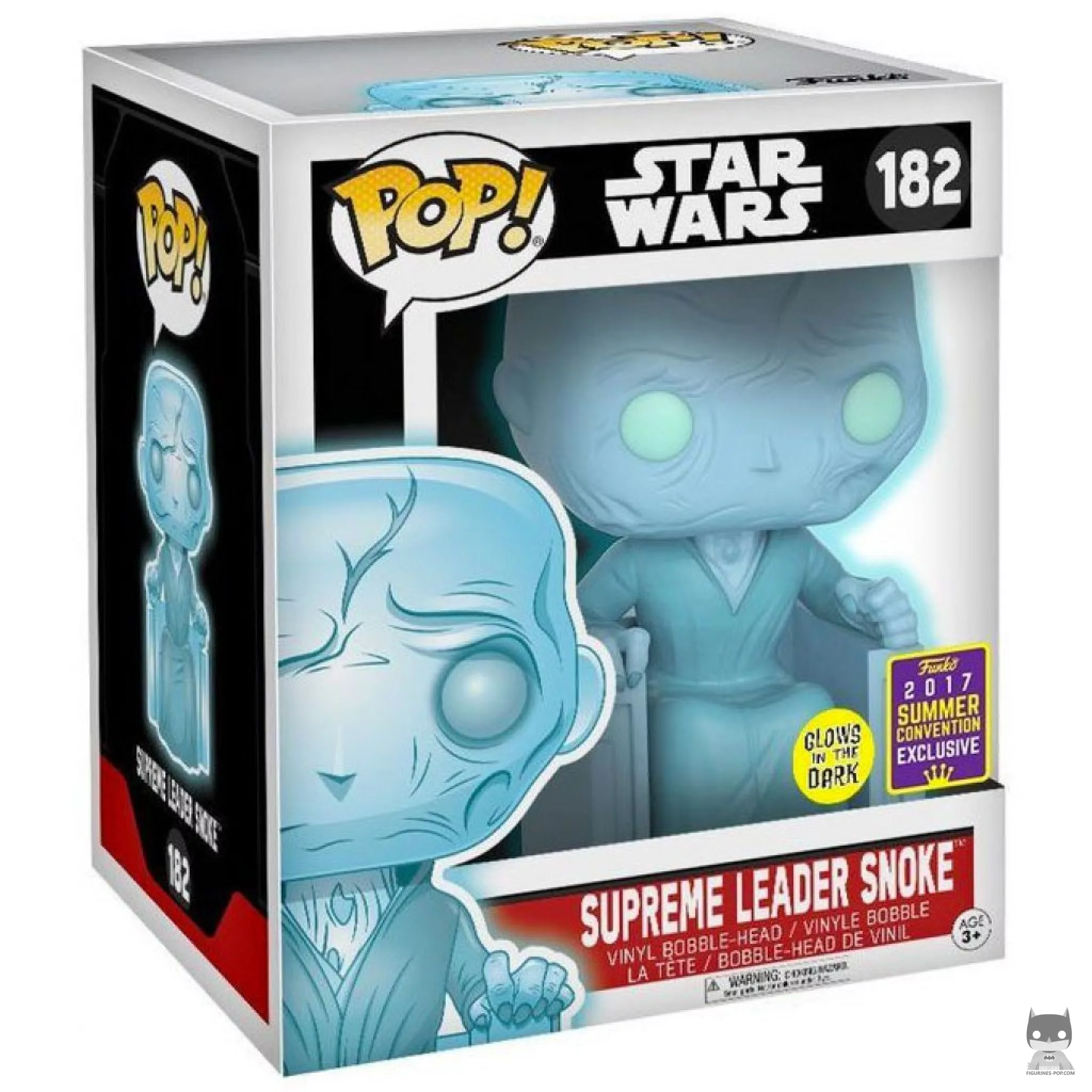Holographic Supreme Leader Snoke Funko Pop! figure in its box