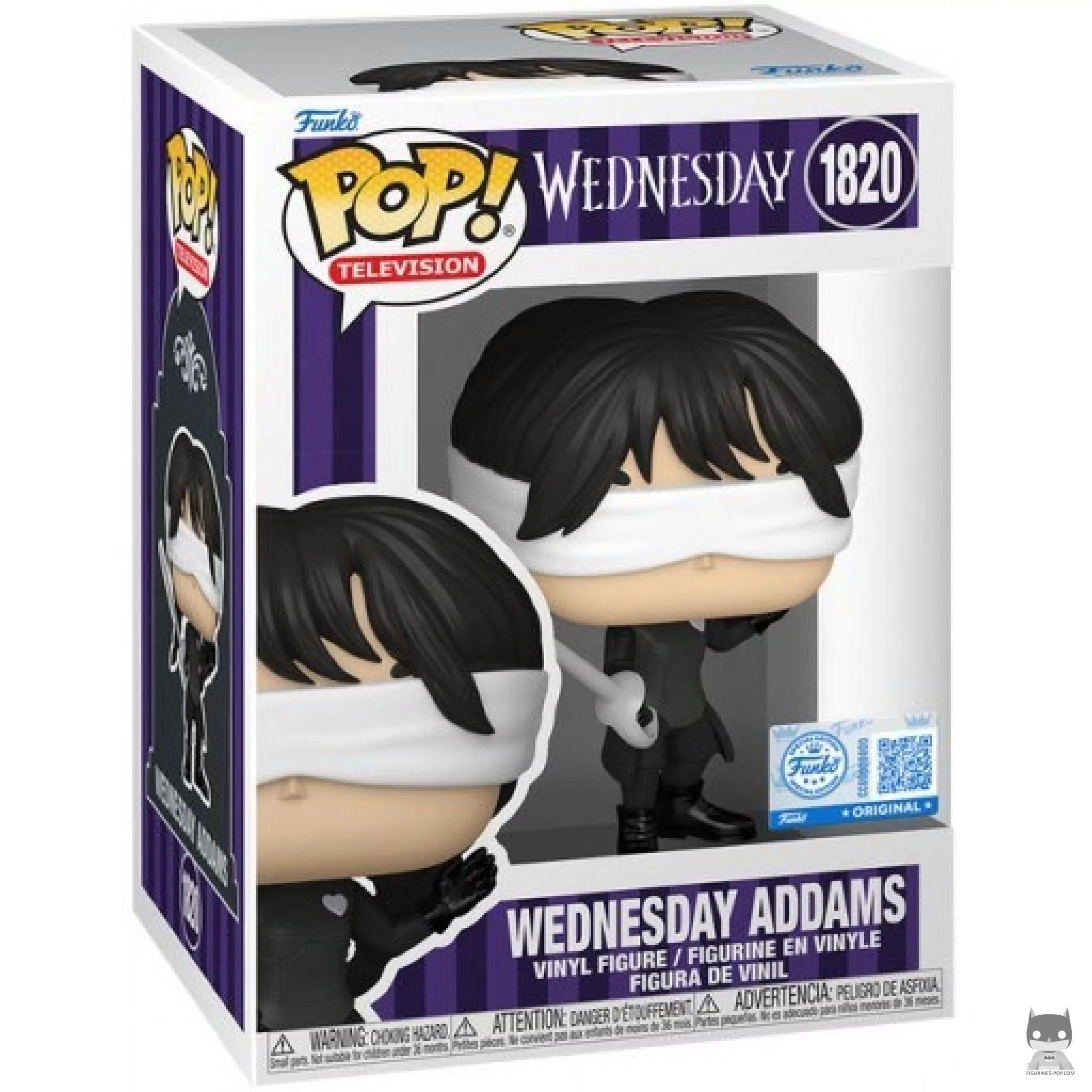 Wednesday Addams (Fencing) Funko Pop! figure in its box