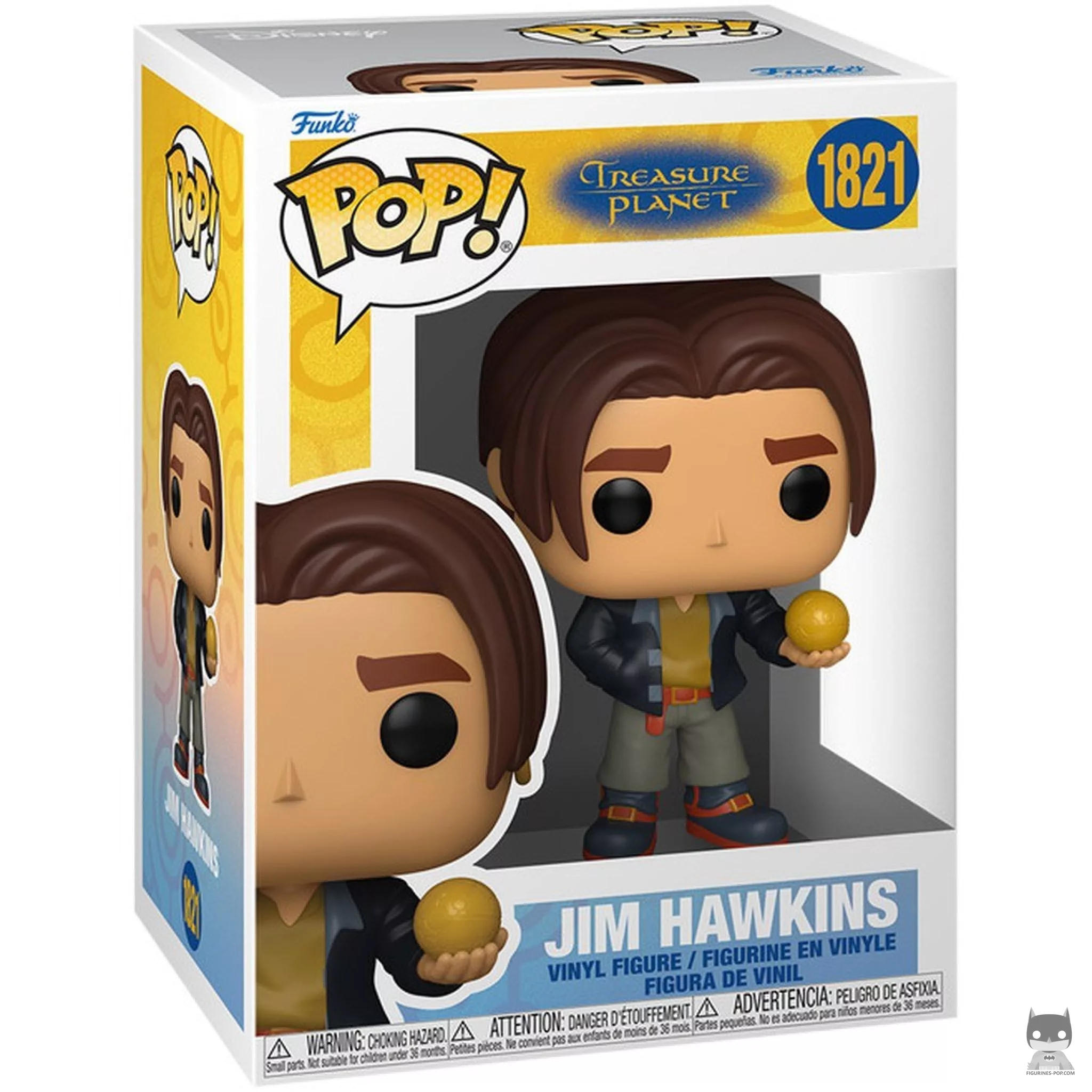 Jim Hawkins with Map Funko Pop! figure in its box
