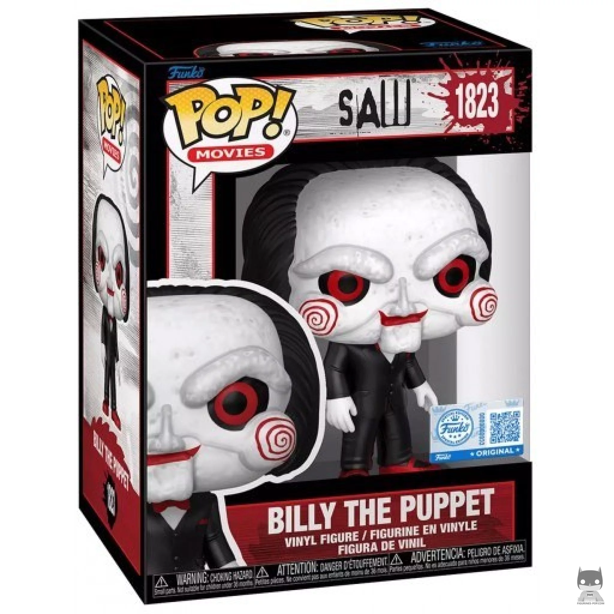 Billy the Puppet Funko Pop! figure in its box