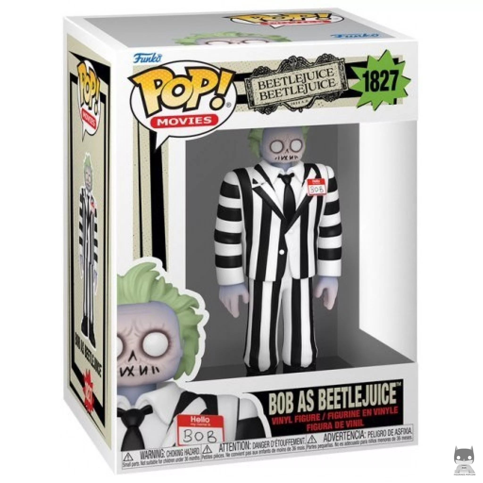 Bob as Beetlejuice Funko Pop! figure in its box