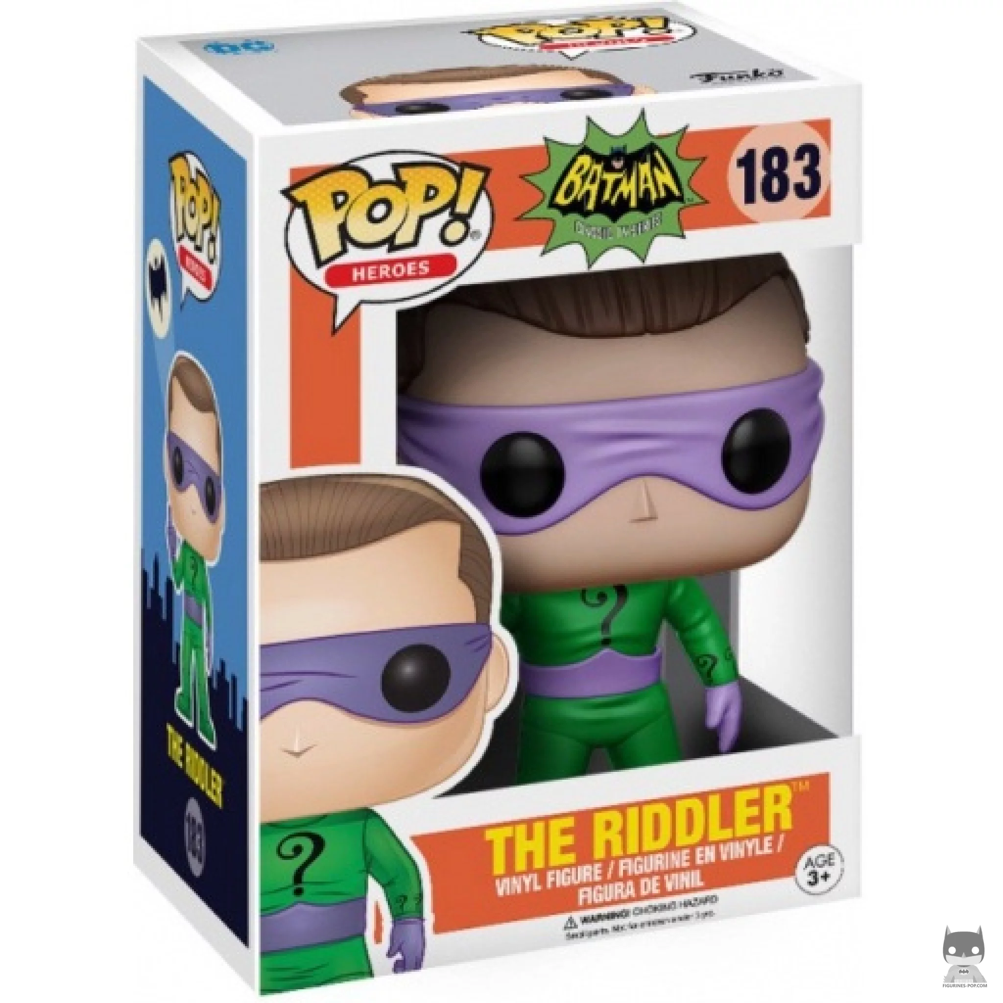 The Riddler Funko Pop! figure in its box