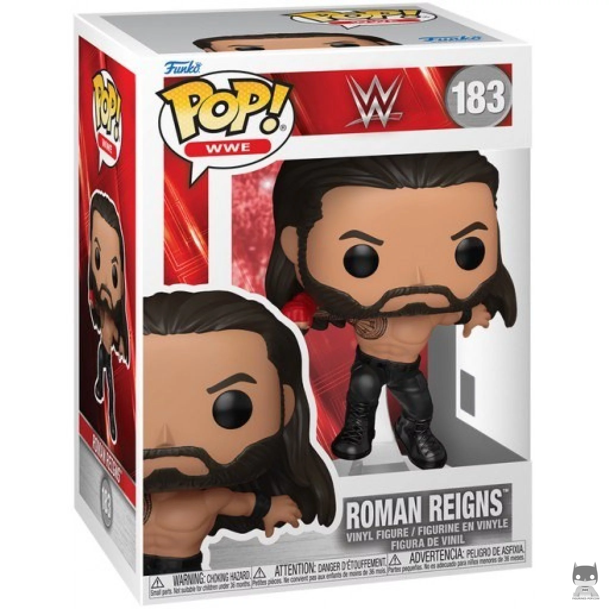 Roman Reigns Funko Pop! figure in its box