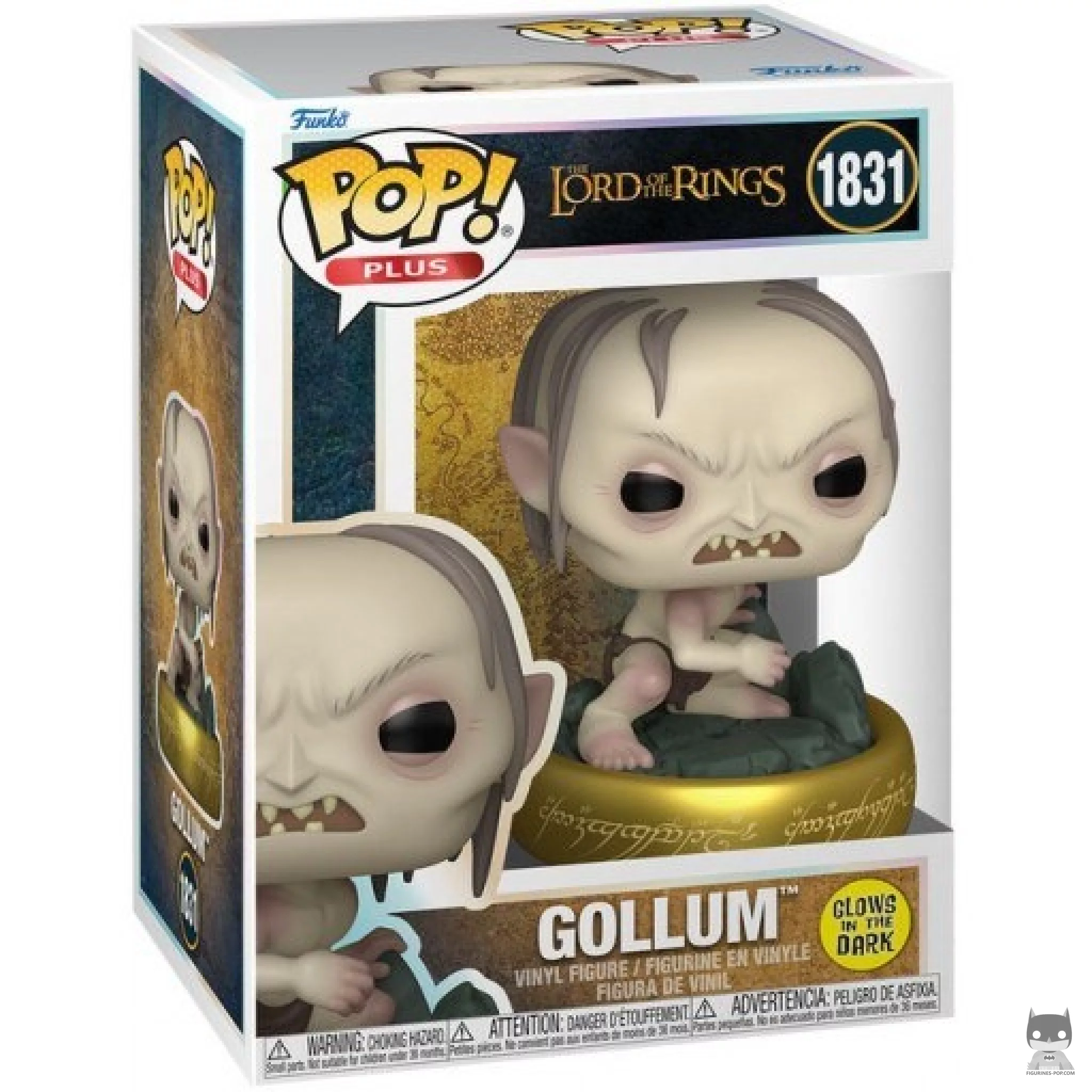 Gollum (Glow in the Dark) Funko Pop! figure in its box