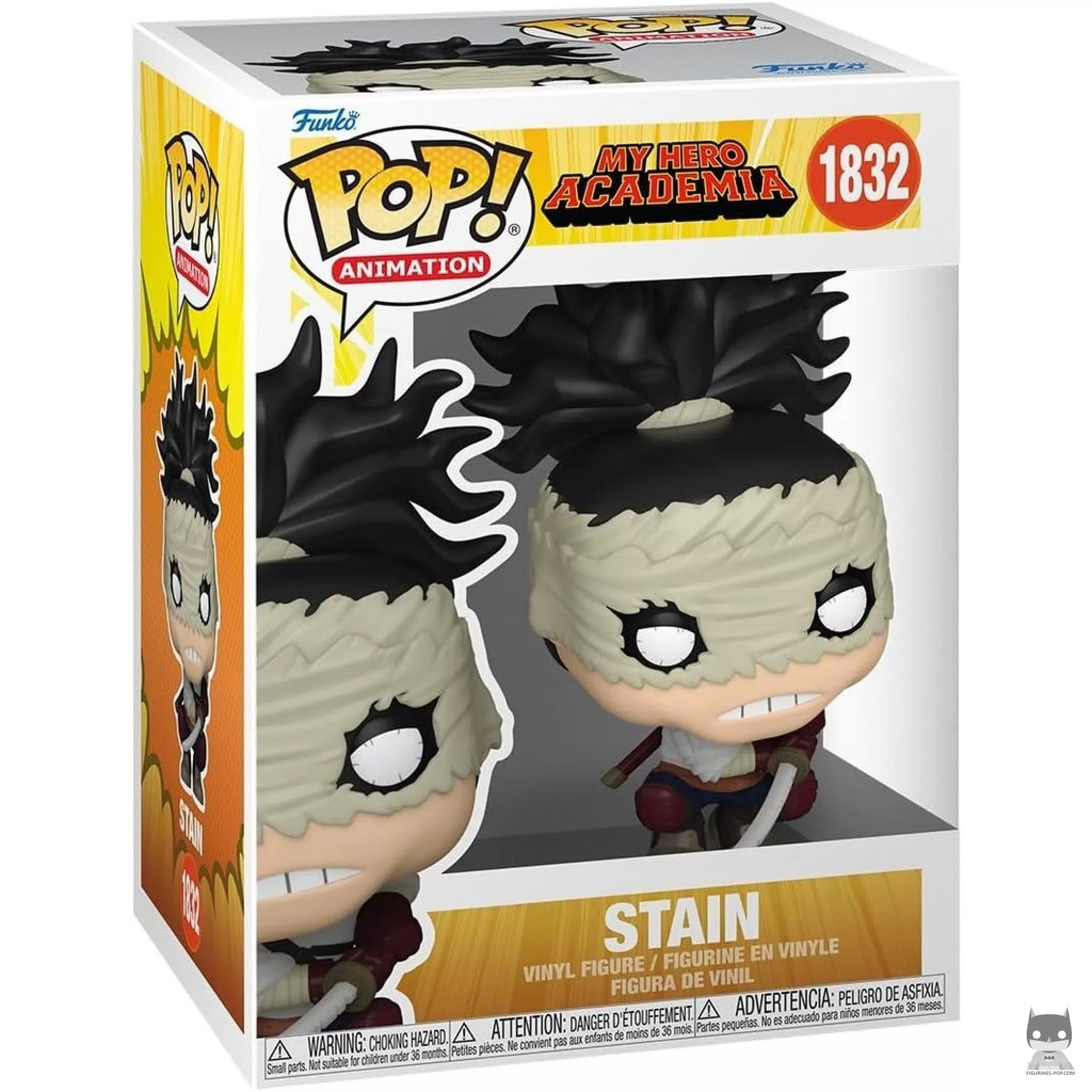Stain Funko Pop! figure in its box