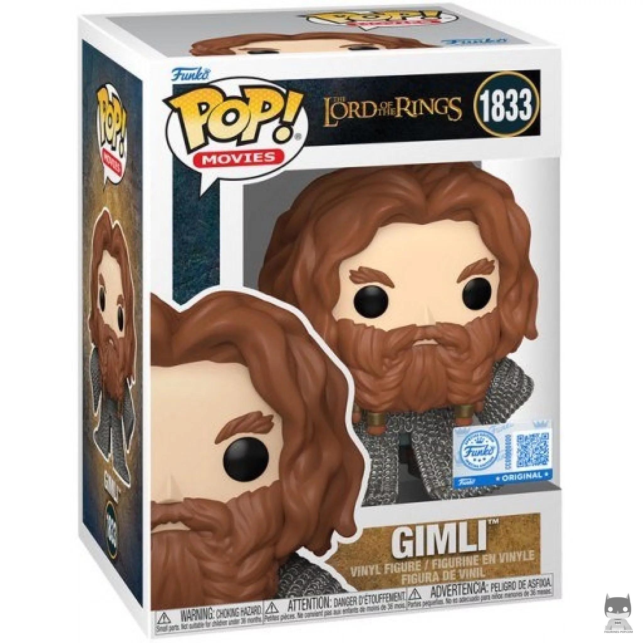 Gimli Funko Pop! figure in its box