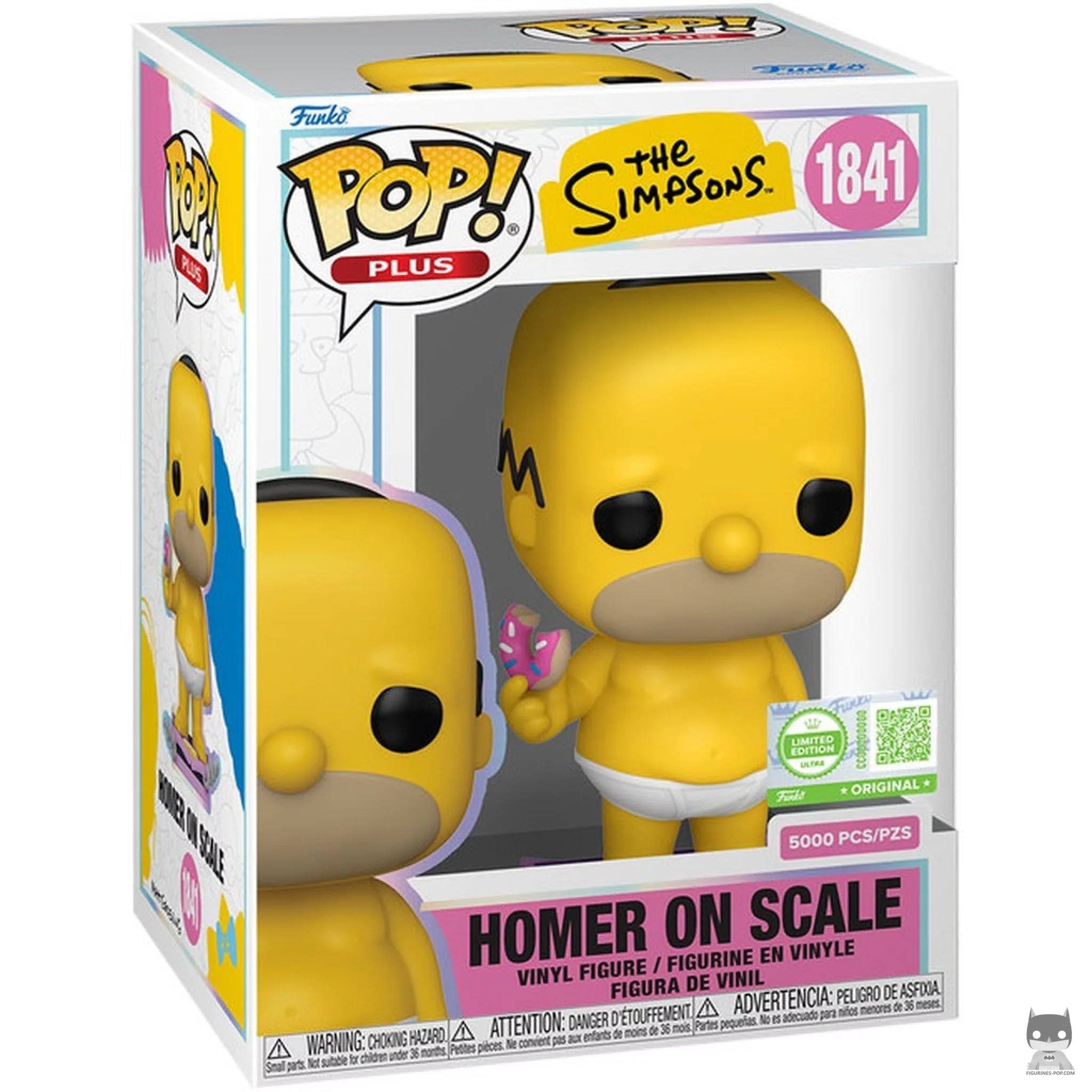 Homer on Scale Funko Pop! figure in its box