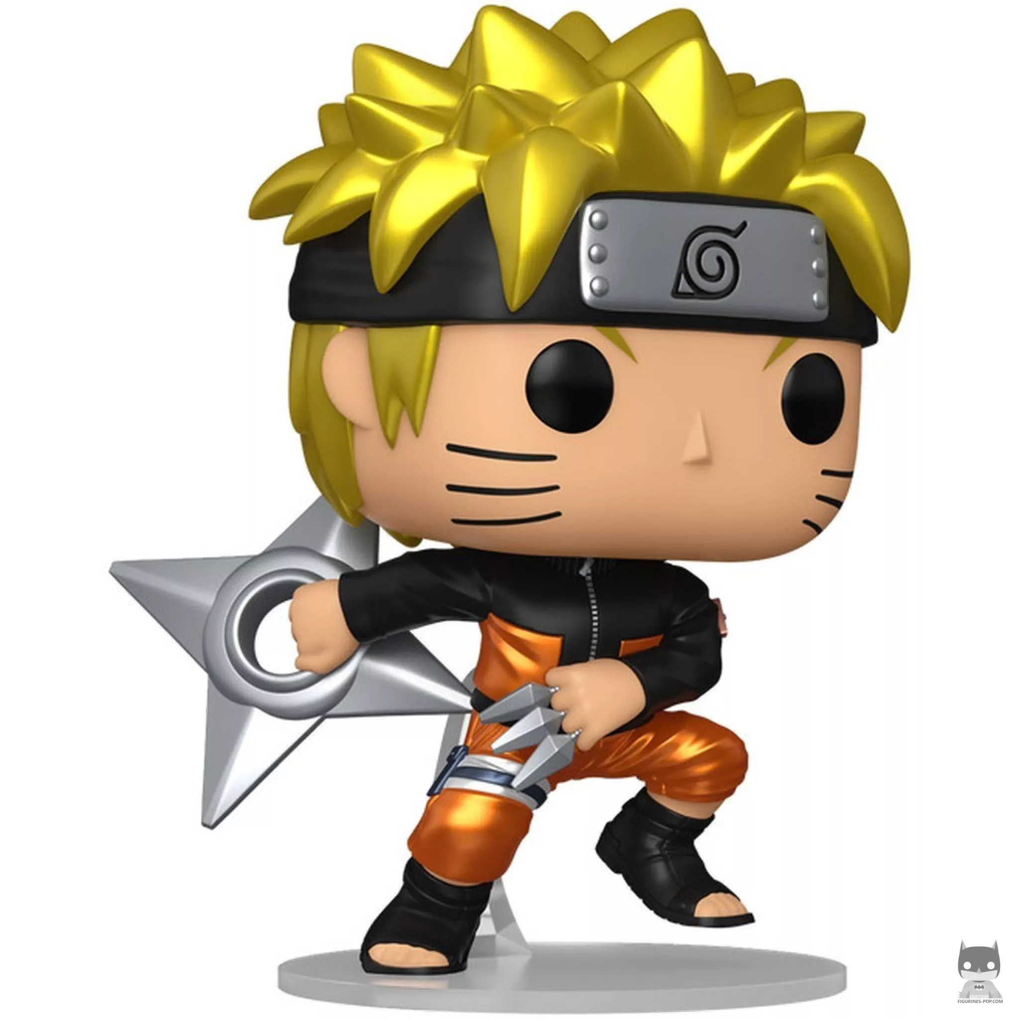 Naruto Uzumaki with kunai & shuriken (Chase & Metallic) Funko Pop! figure (Naruto Shippuden)