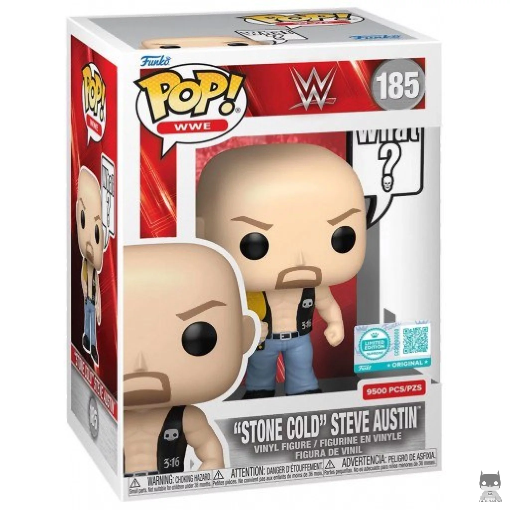 Stone Cold "What ?" Funko Pop! figure in its box