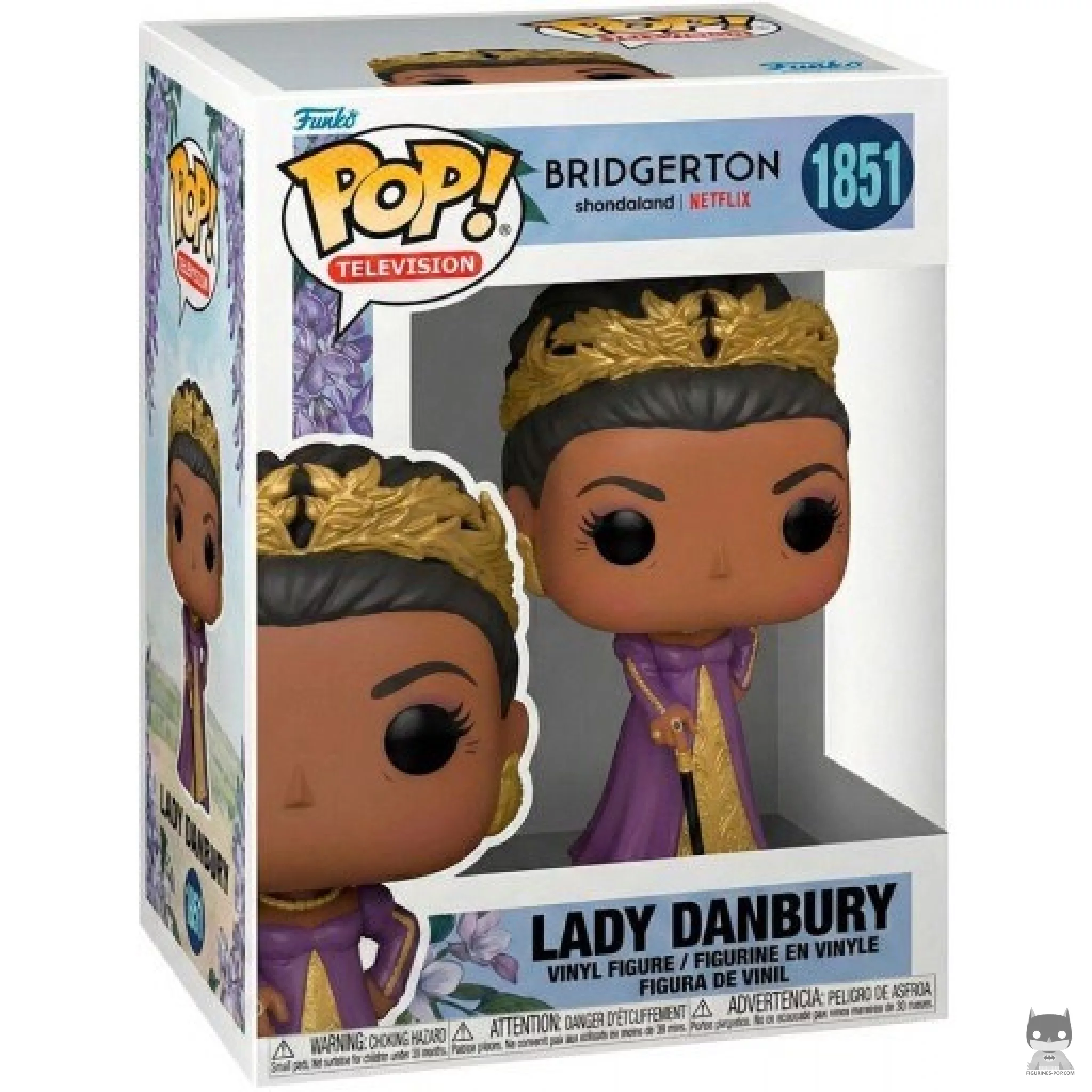 Lady Danbury Funko Pop! figure in its box