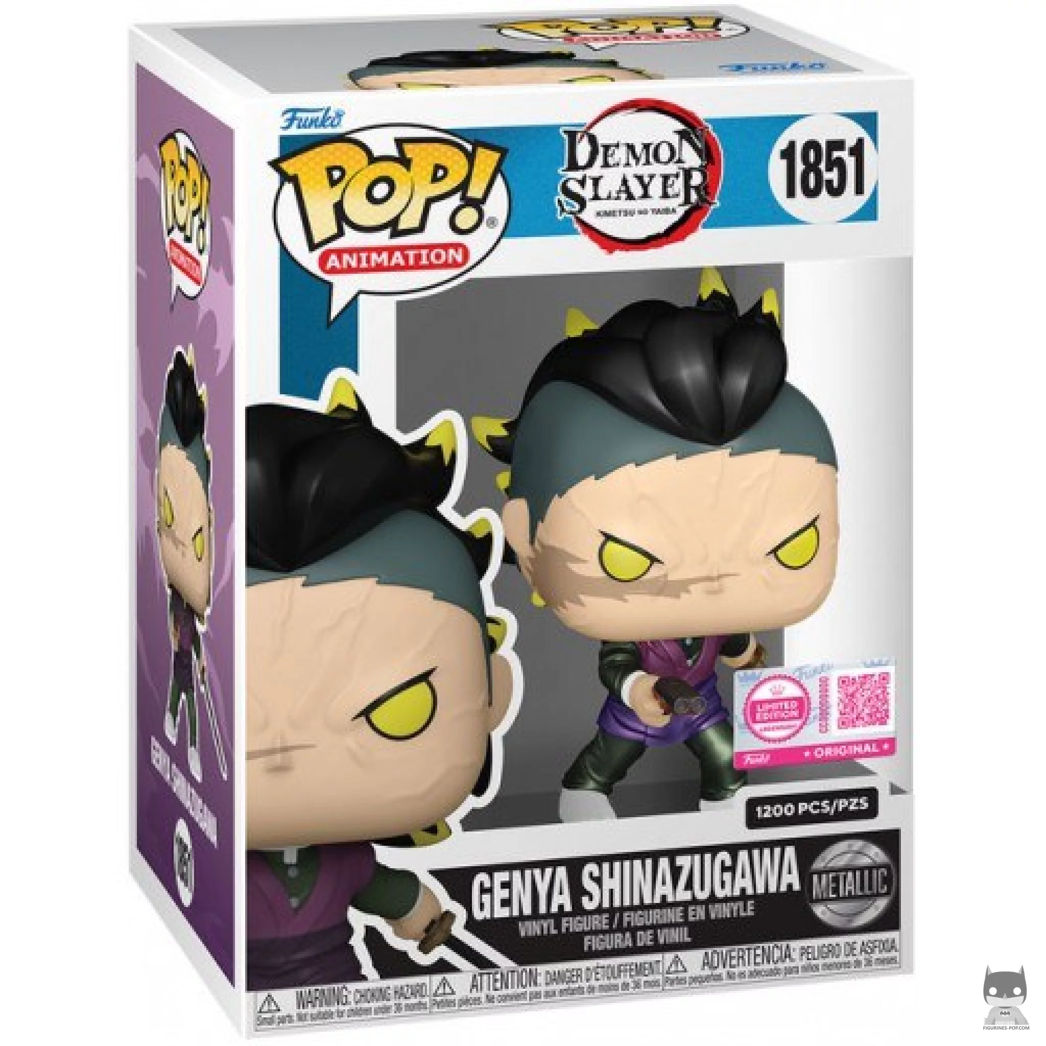 Genya Shinazugawa (Demon Form) (Metallic) Funko Pop! figure in its box