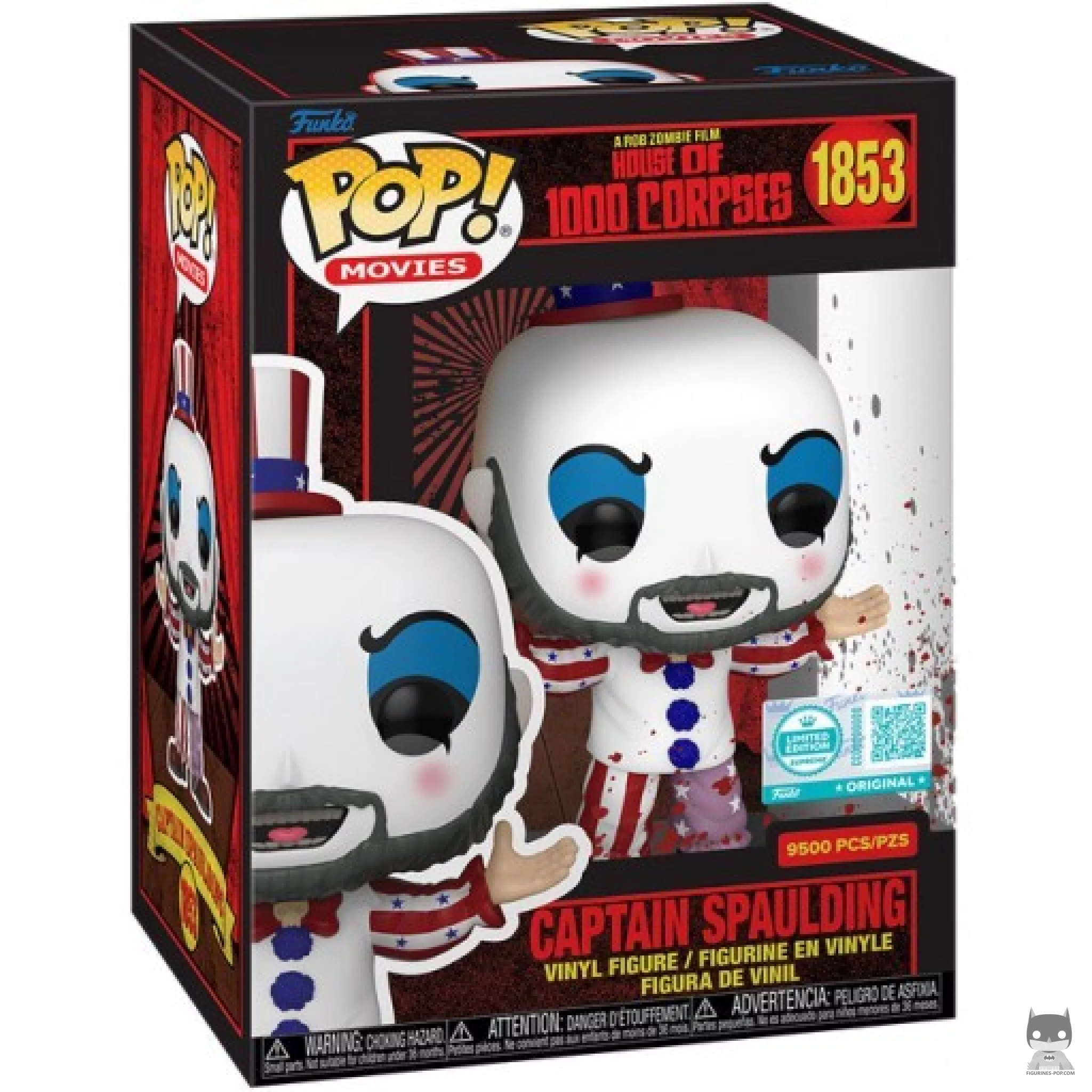 Captain Spaulding Funko Pop! figure in its box