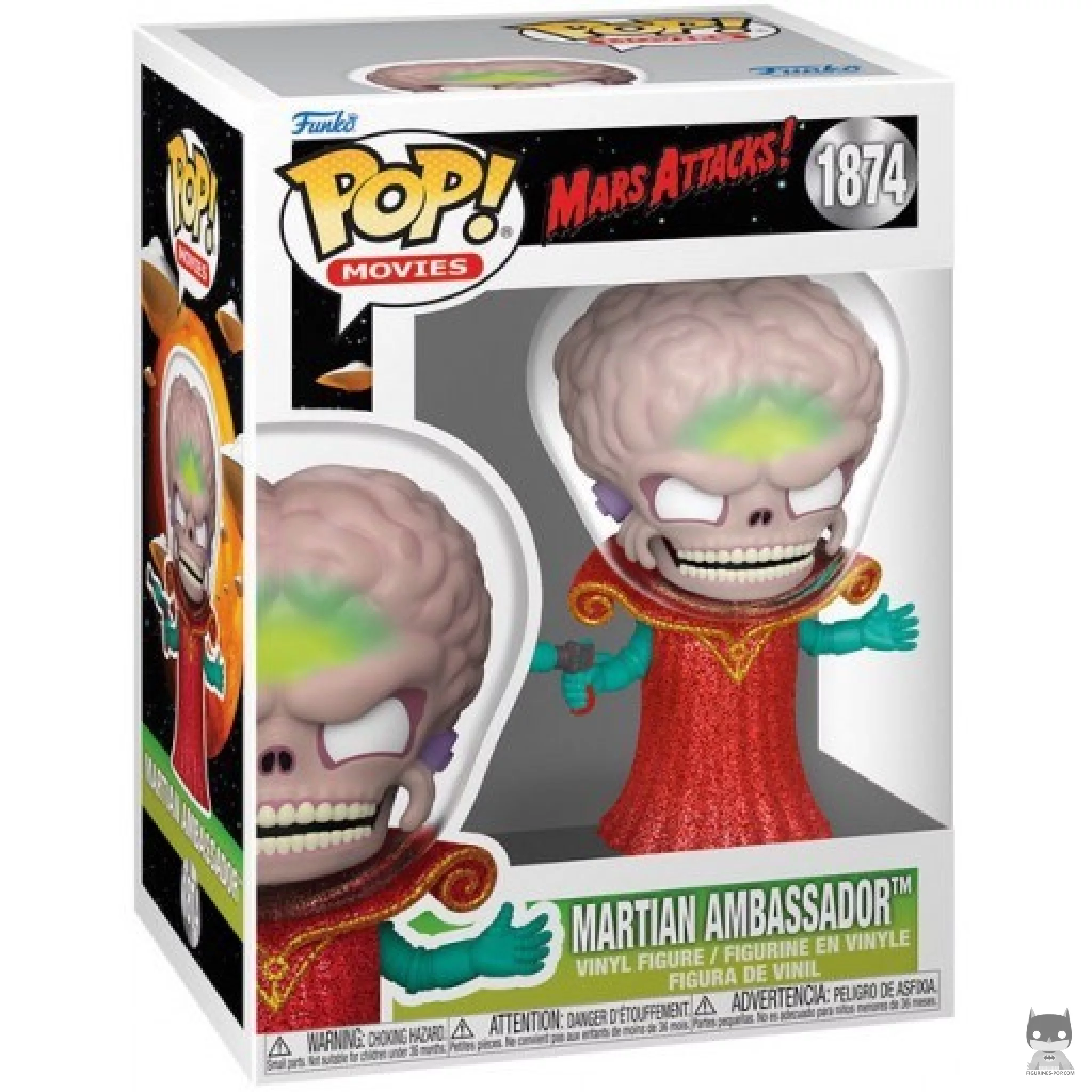 Martian Ambassador Funko Pop! figure in its box