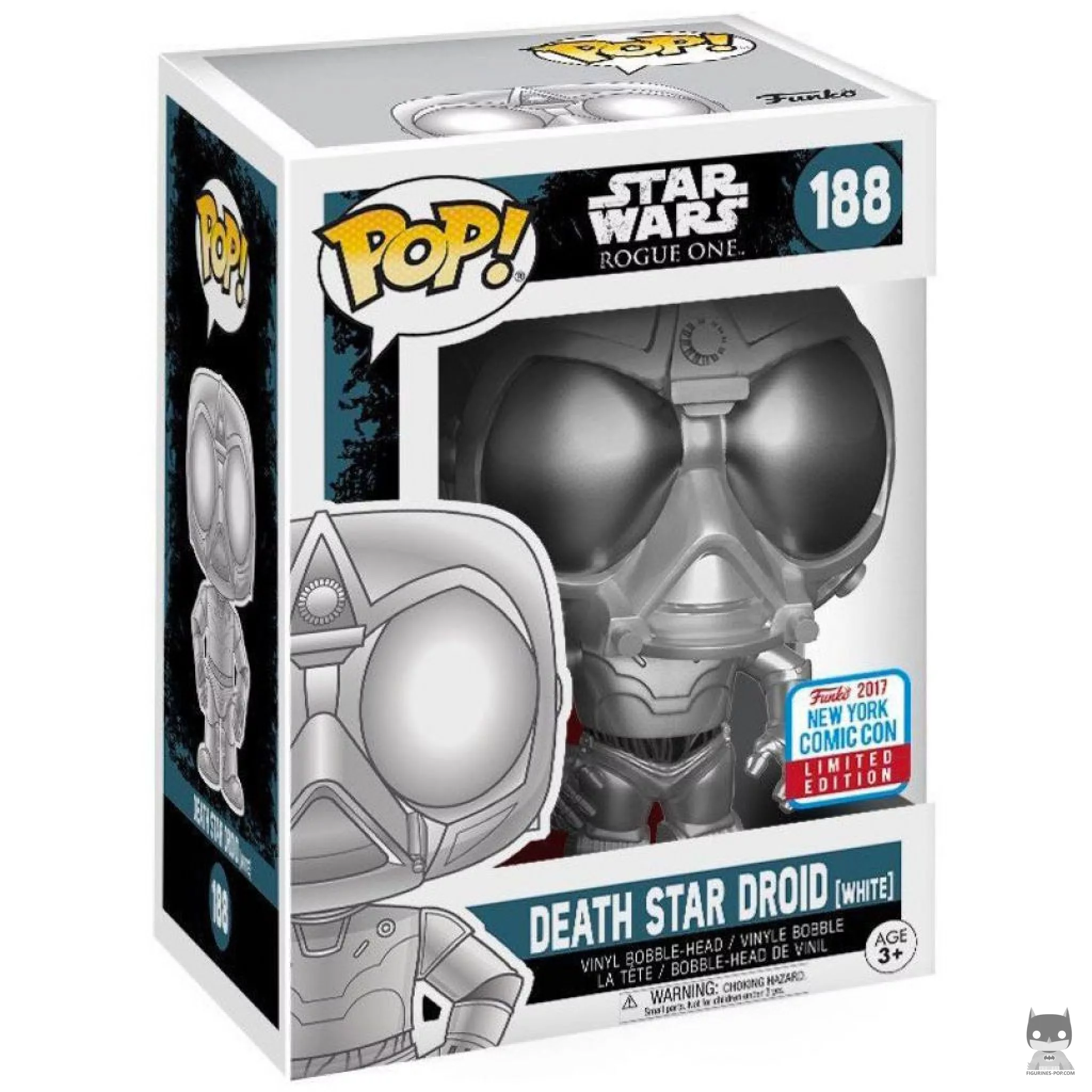 Death Star Droid (Chrome) Funko Pop! figure in its box