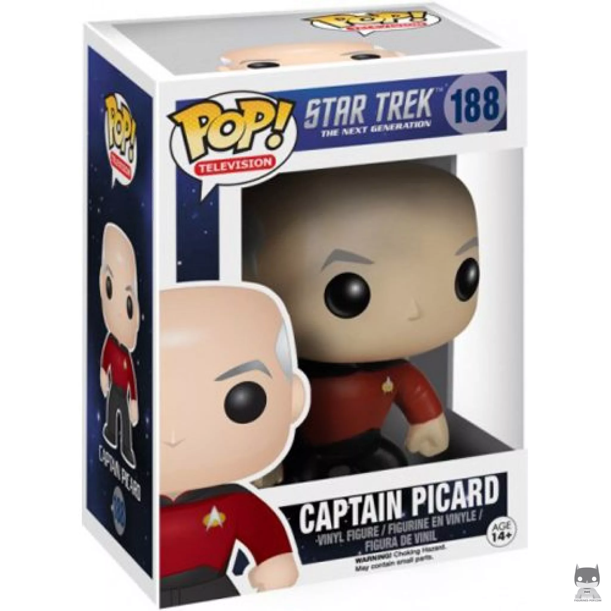 Captain Picard Funko Pop! figure in its box