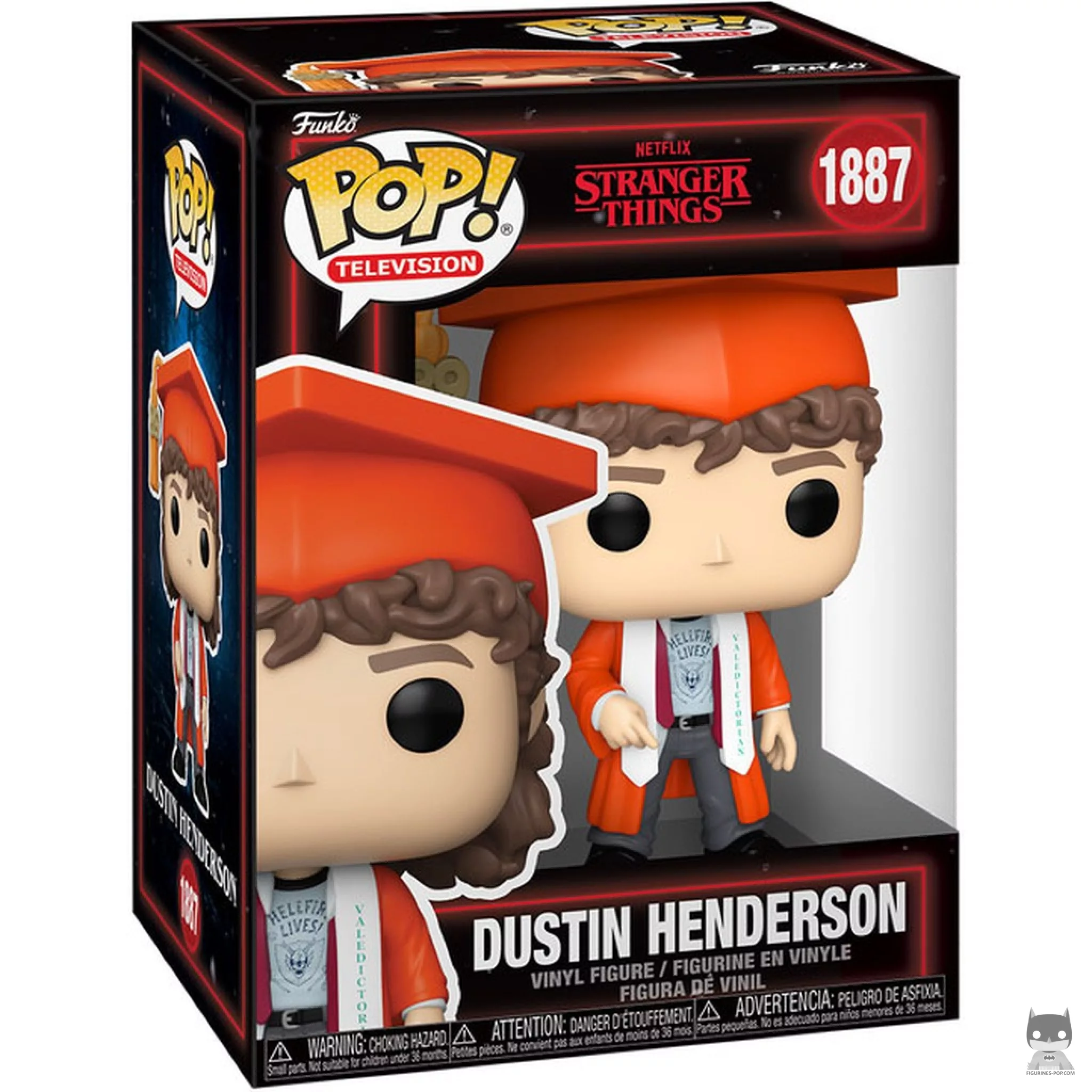 Dustin Henderson (Graduation) Funko Pop! figure in its box
