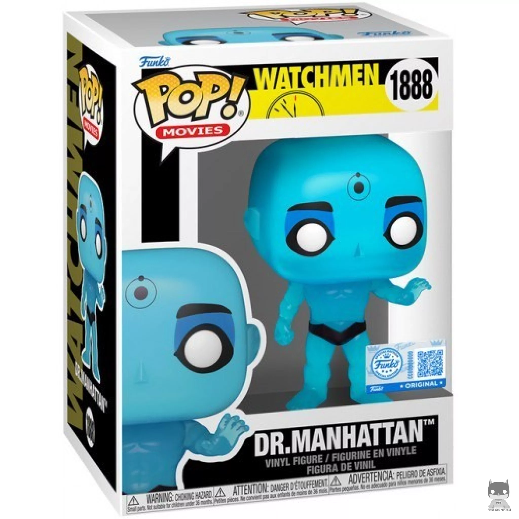Dr. Manhattan Funko Pop! figure in its box