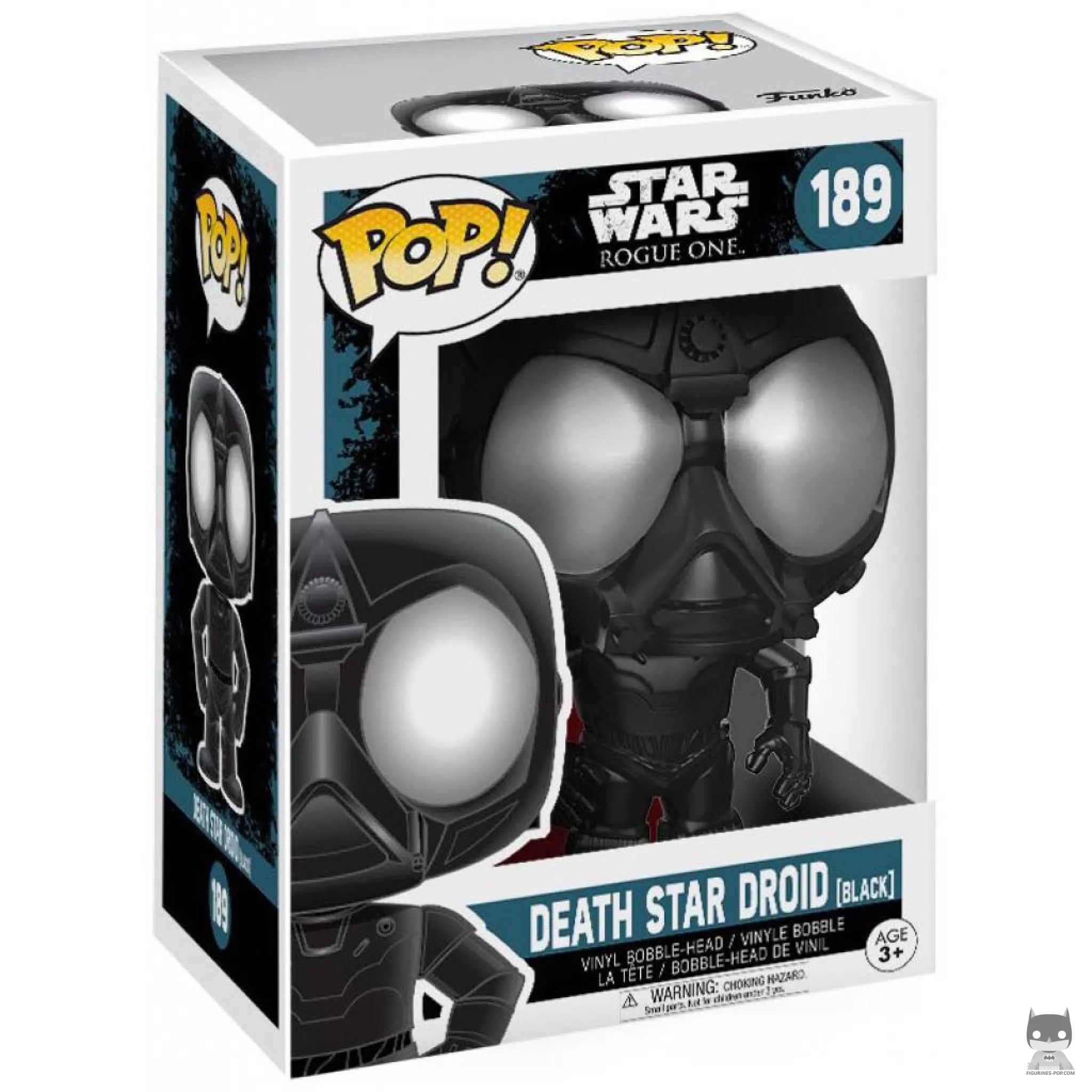 Death Star Droid (Black) Funko Pop! figure in its box