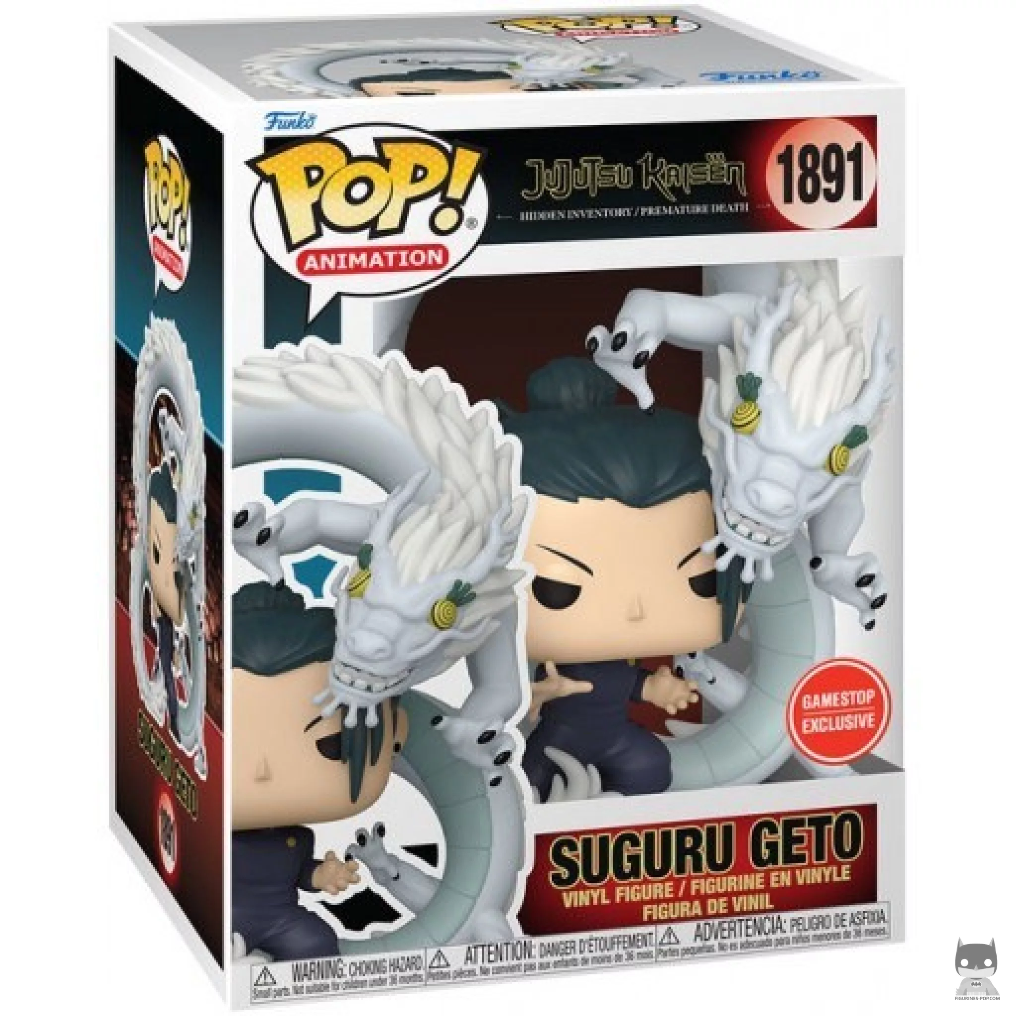 Suguru Geto Funko Pop! figure in its box